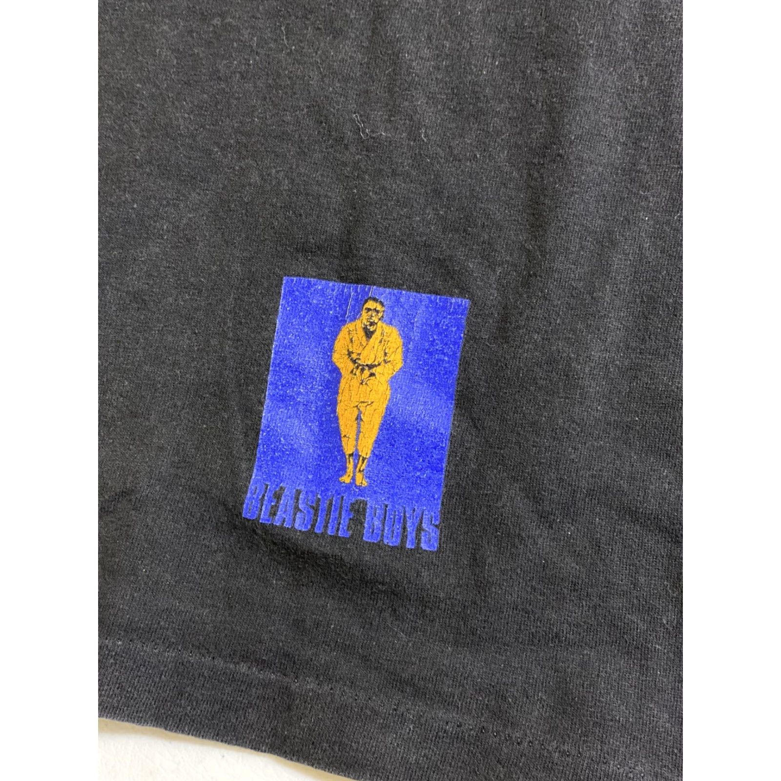 Hanes VINTAGE Beastie Boys Black T-Shirt Mens Large Single Stitch Crew Neck 90s Rap Hanes Cotton Men Size US L / EU 52-54 / 3 - 7 Thumbnail