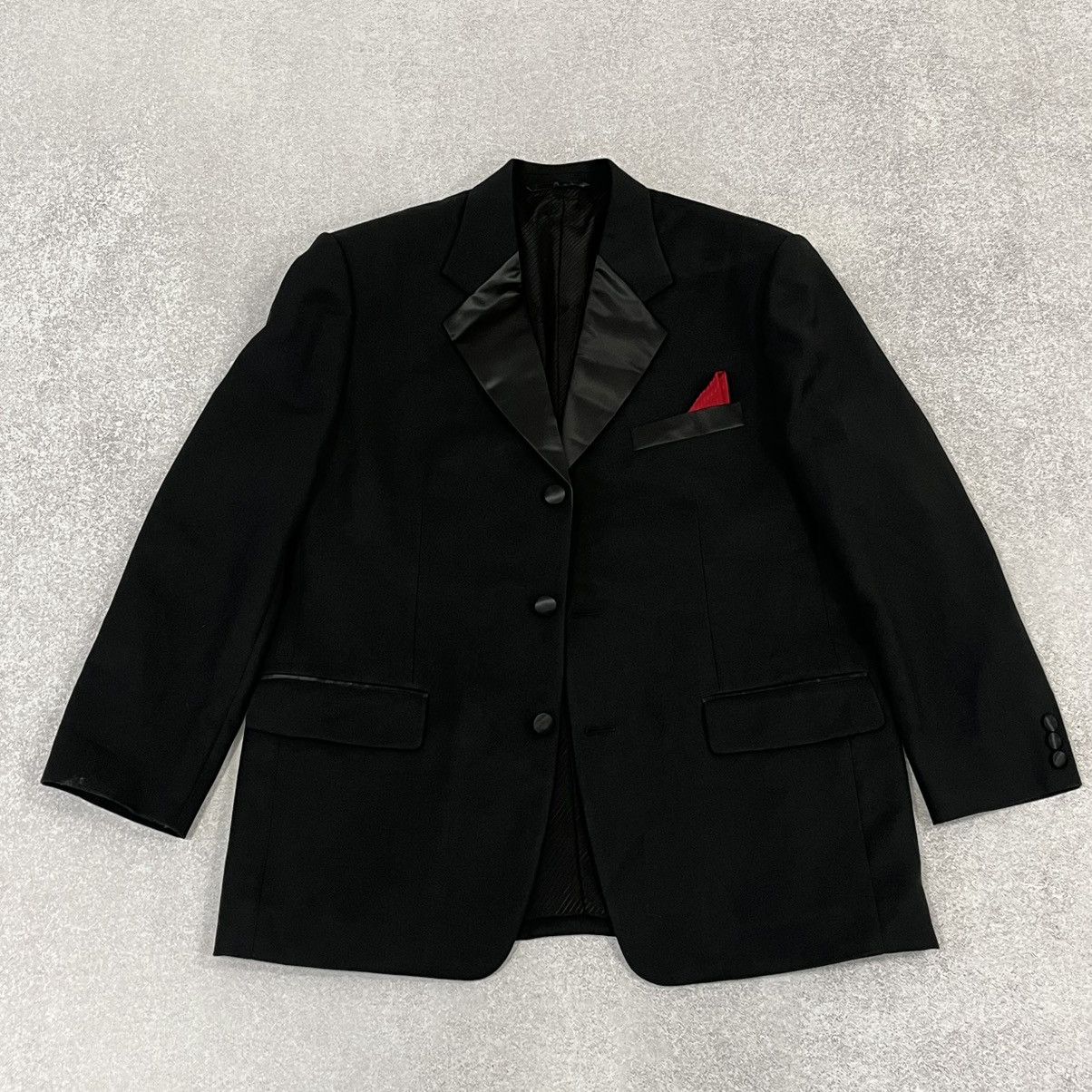 Vintage Black and red Versace vintage blazer jacket Size 46L - 1 Thumbnail