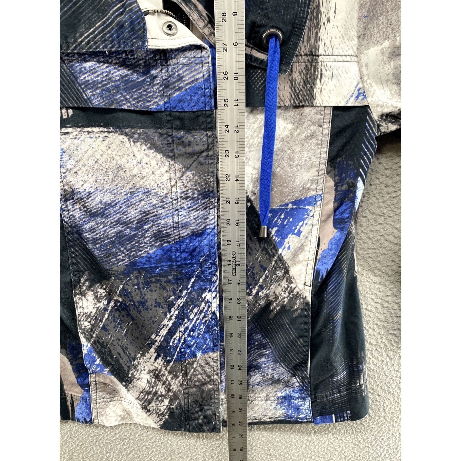 Jockey Jockey Women's Abstract Full Zip Jacket in Size Small, Multicolor, Cotton Blend, Long Sleeve, Mid-Length, Casual, Regular Fit, Zip, Jacket Size S / US 4 / IT 40 - 6 Thumbnail