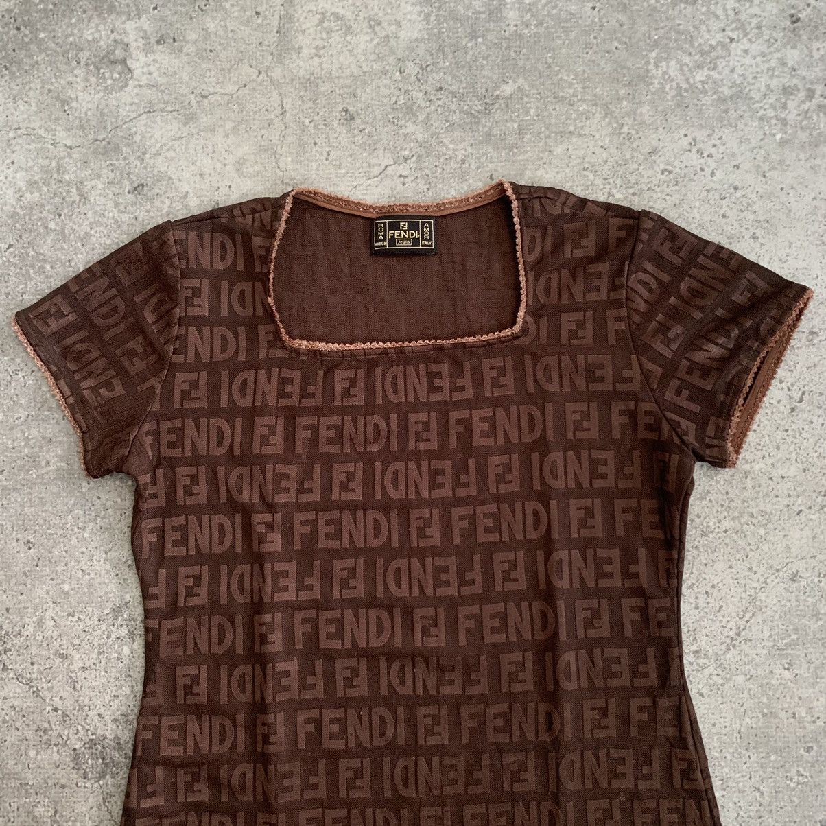 Fendi FENDI MONOGRAM SHIRT Size S / US 4 / IT 40 - 2 Thumbnail