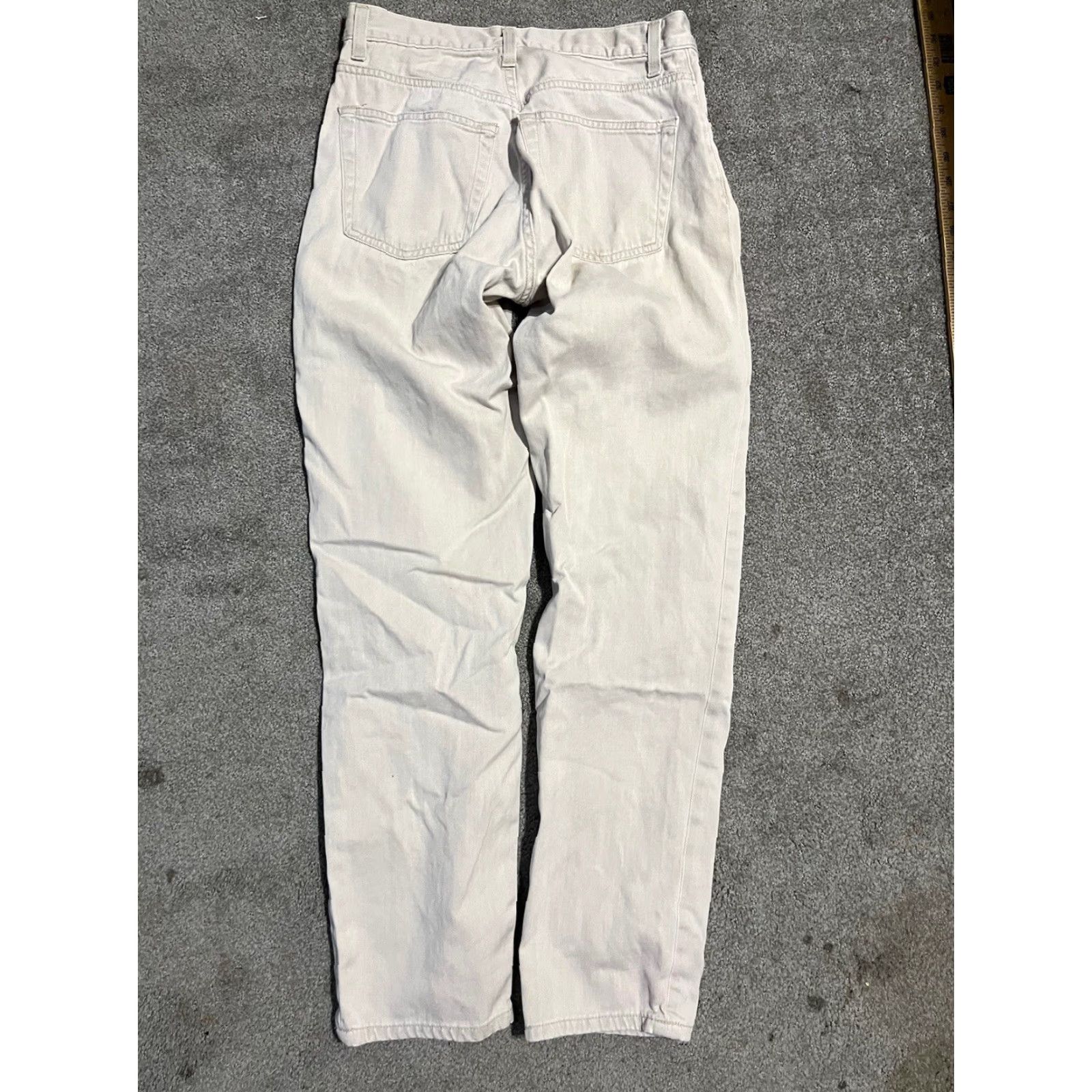 Banana Republic VINTAGE Banana Republic Button Fly Jeans Womens 0 Beige Italy Size 25" / US 0 / IT 36 - 3 Thumbnail