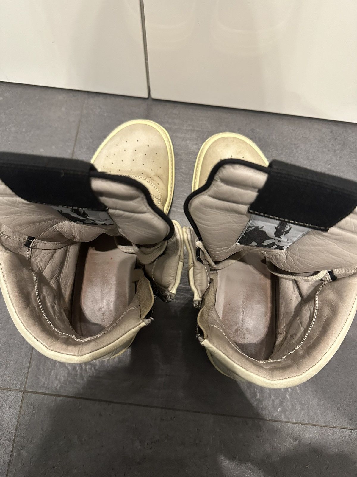 Rick Owens rick owens geobasket sneakers fw16 mastodon pearl beige Size US 9 / IT 39 - 7 Thumbnail