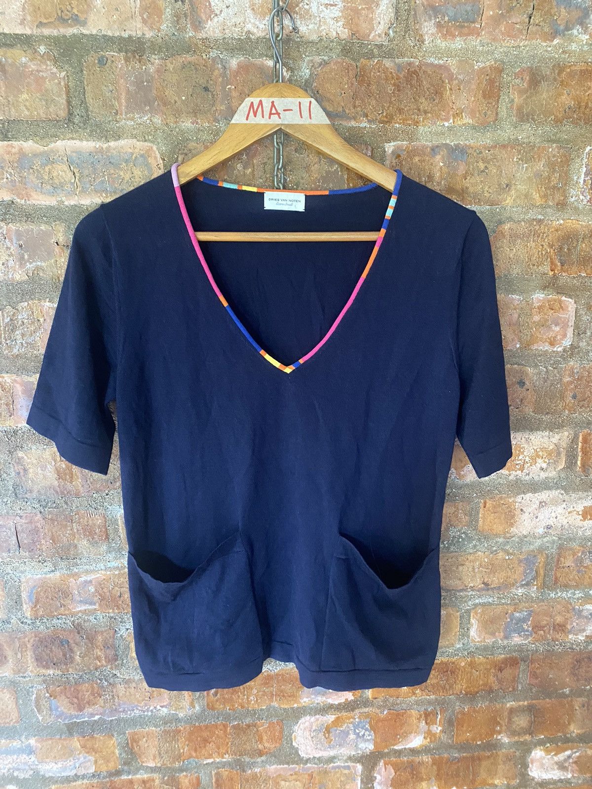 Dries Van Noten 2000s Double Pocket wool medic shirt Size US S / EU 44-46 / 1 - 2 Thumbnail
