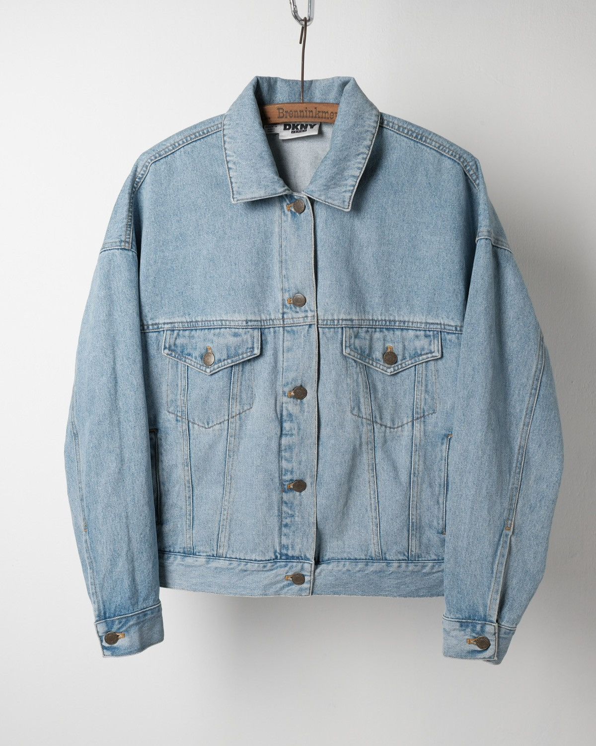 DKNY 1990s DKNY Boxy Denim Jacket Size US M / EU 48-50 / 2 - 2 Thumbnail