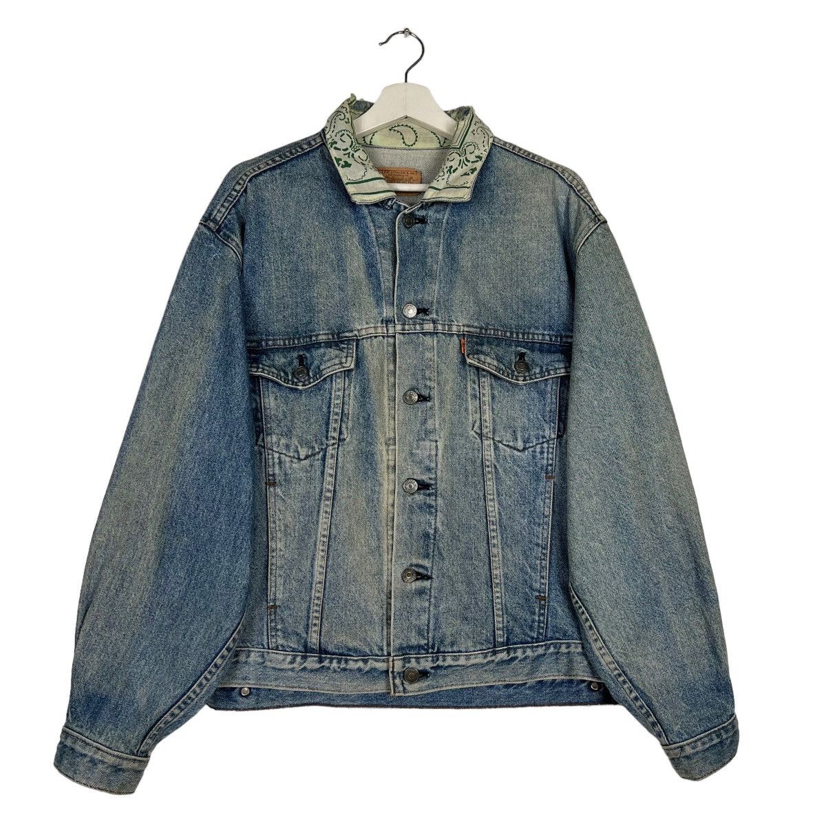 Levi's × Levi's Vintage Clothing 🔥 VINTAGE LEVIS PAISLEY COLAR DENIM TRUCKER JACKET Size US M / EU 48-50 / 2 - 1 Thumbnail