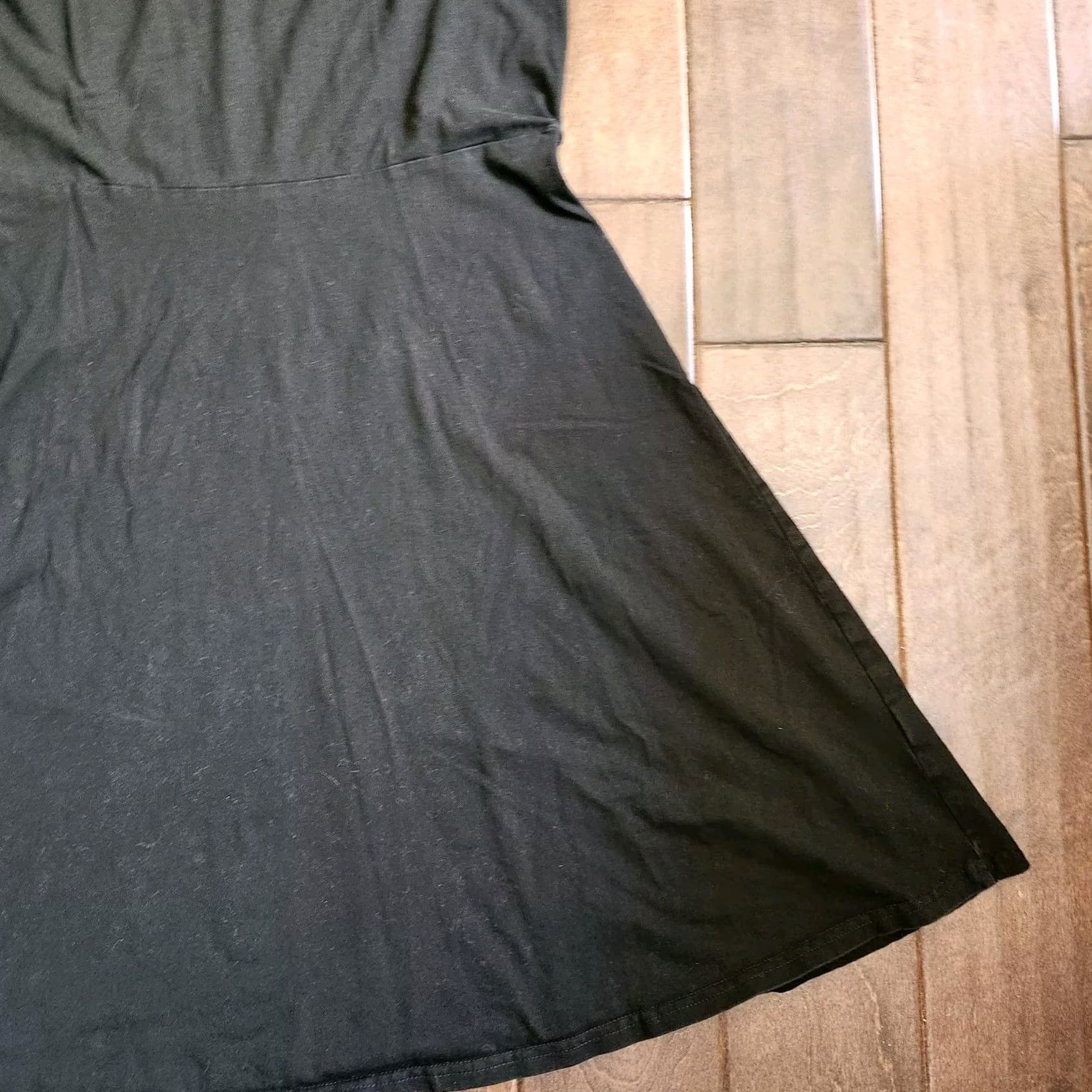 Vintage Herou Dress Women Black Sleeveless M Knee Length Cotton Spandex Solid Pullover Lightweight Casual Travel Summer Spring Fall Size M / US 6-8 / IT 42-44 - 3 Thumbnail