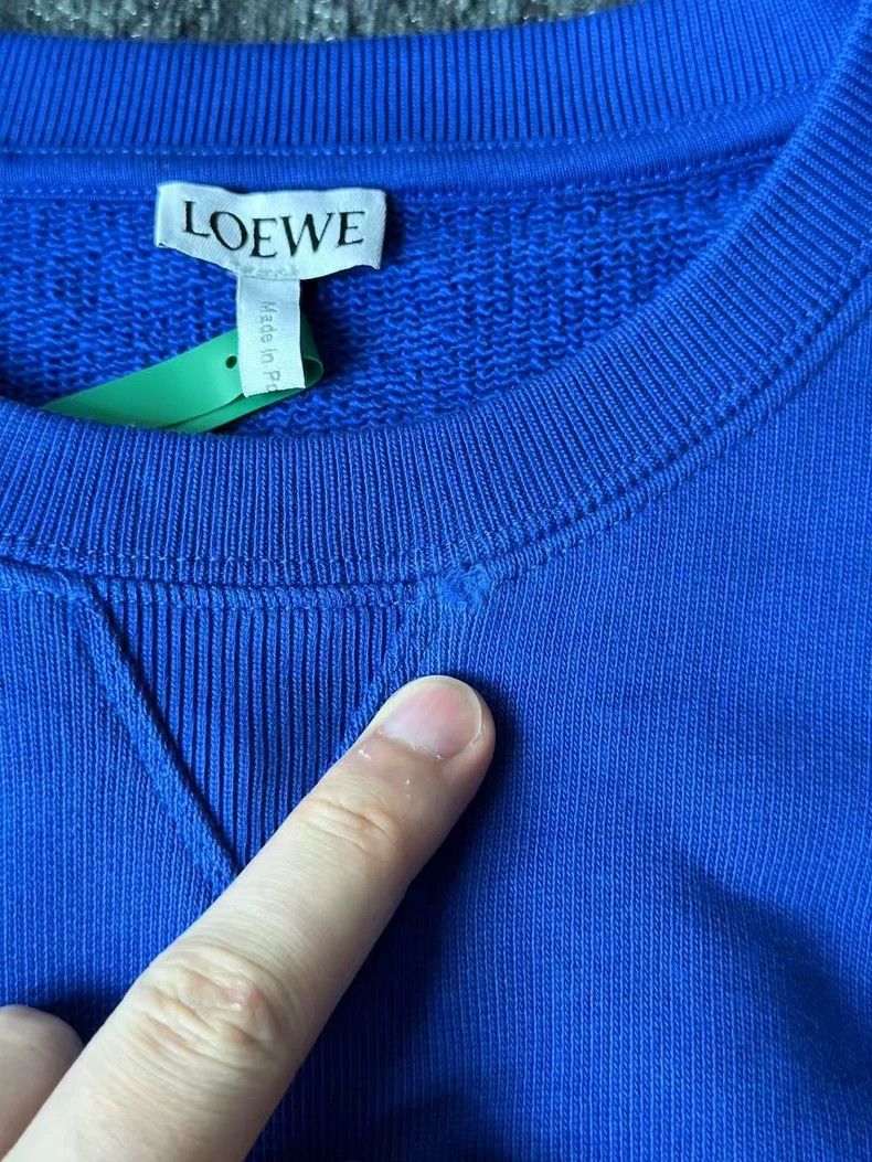 Loewe loewe Blue embroidered sweatshirt 2506-Nextarrow Size US S / EU 44-46 / 1 - 5 Thumbnail