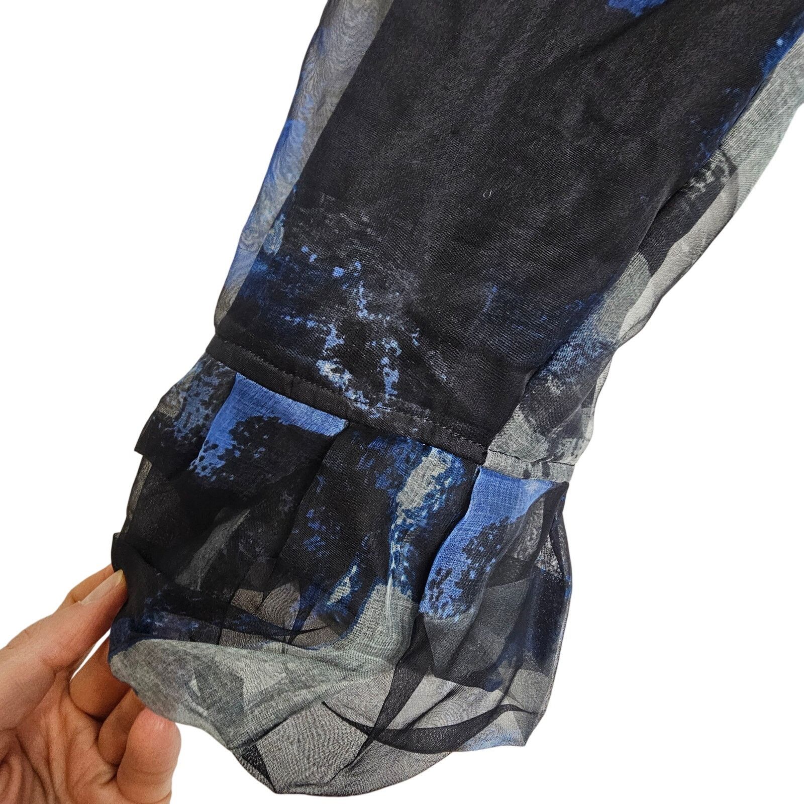 Samuel Ross Samuel Dong Women Silk Organza Bolero Topper Jacket M Formal Size M / US 6-8 / IT 42-44 - 4 Thumbnail