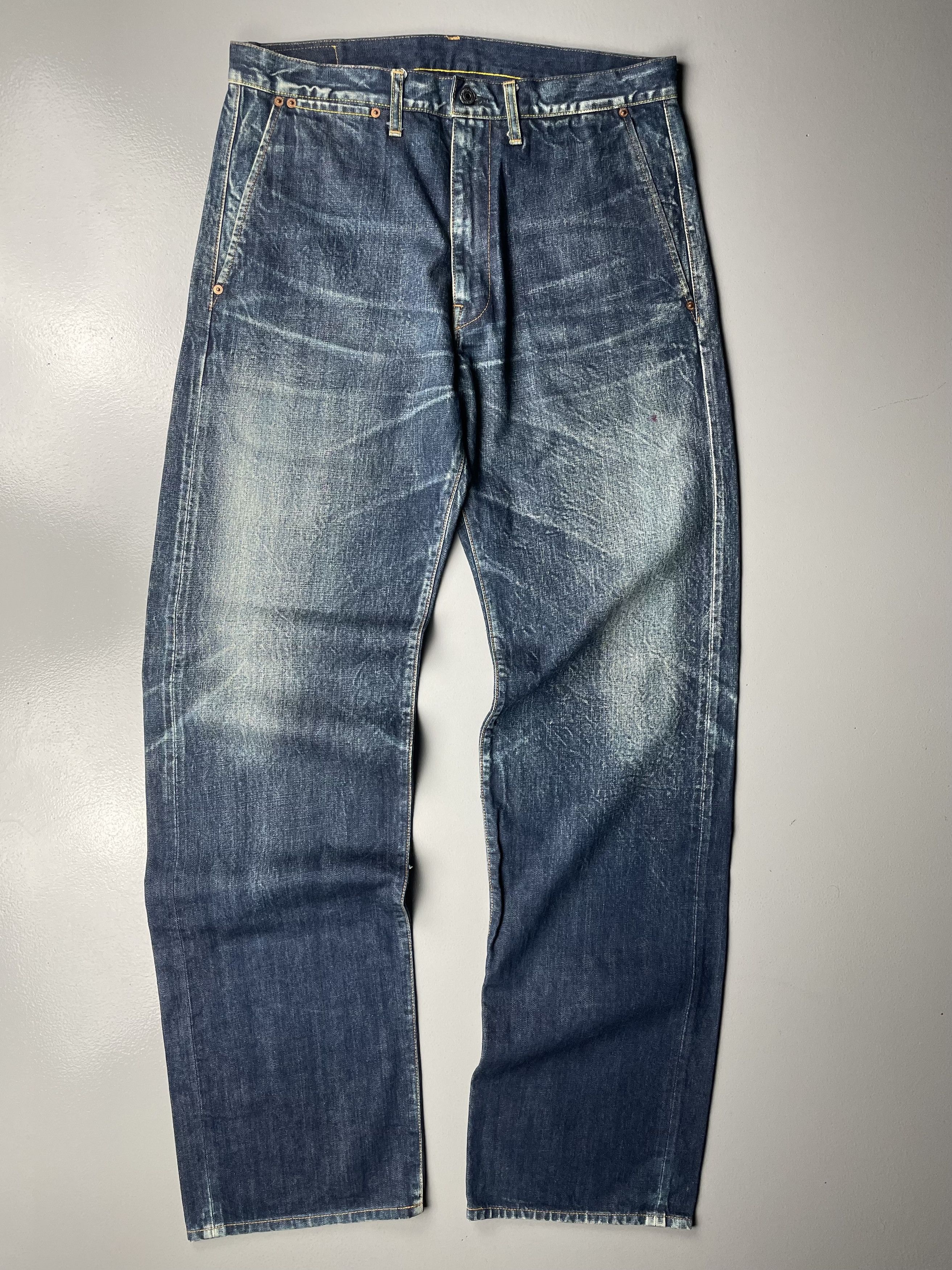 Yohji Yamamoto ×SPOTTED HORSE ダメージデニム Yohji Yamamoto Y-3 SS04 3-Stripe Spotted Horse Denim Jeans