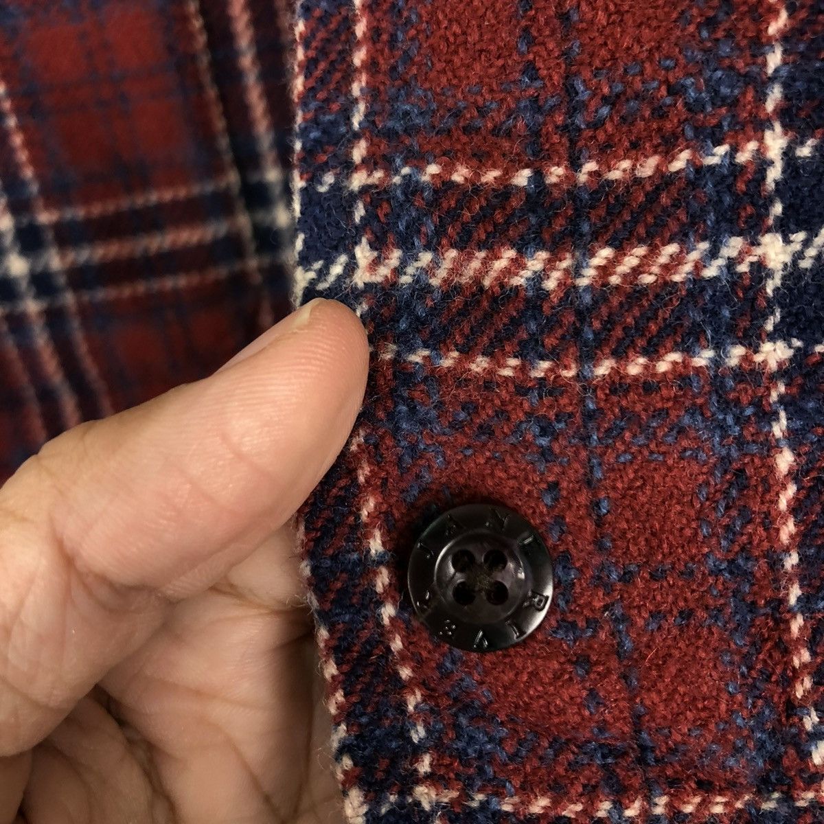 Japanese Brand 🔥VINTAGE SHIRT FLANNEL JACKET JANERIVER ISSEY MIYAKE Size US M / EU 48-50 / 2 - 12 Thumbnail