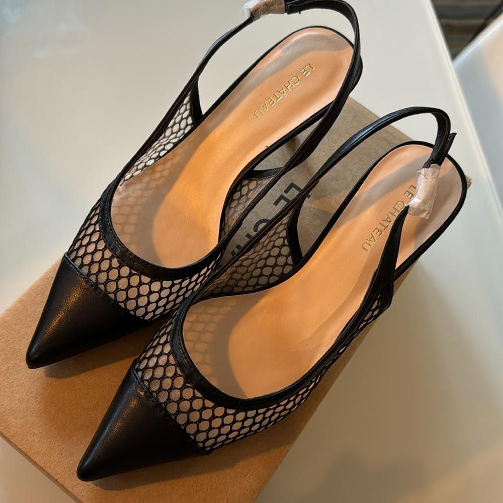 Le Chateau Le Chateau sling back shoes. Size 37. Size US 6.5 / IT 36.5 - 2 Thumbnail