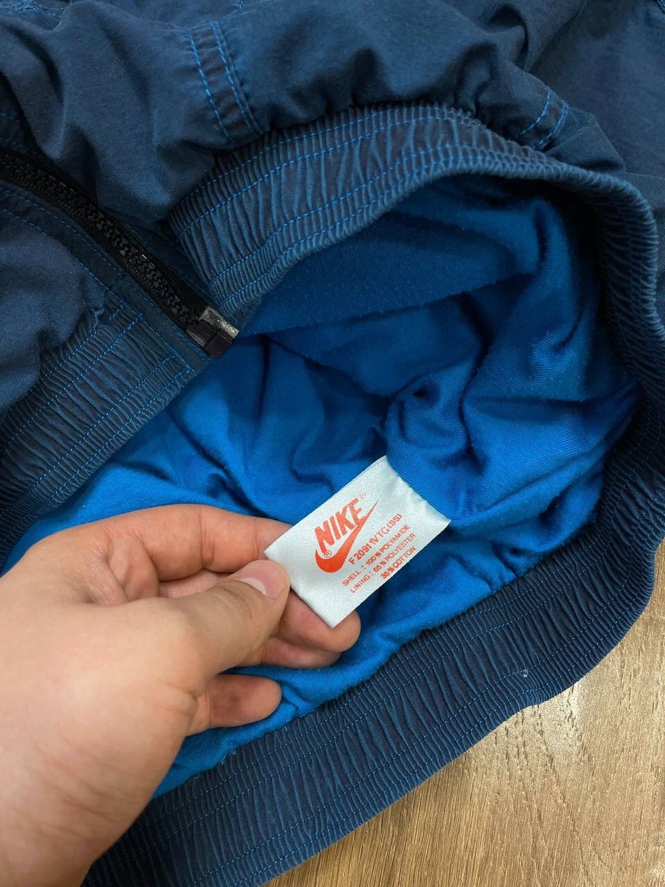 Nike Vintage Nike 90’s Y2K Big Logo Drill Nylon Bomber Jacket Size US M / EU 48-50 / 2 - 13 Thumbnail