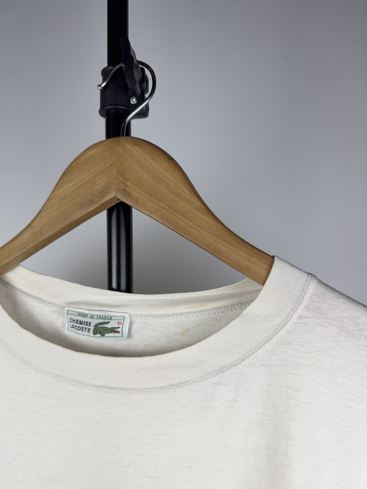 Lacoste Vintage 80s Retro Basic Lacoste France Single Stitch Tee Size US L / EU 52-54 / 3 - 4 Thumbnail
