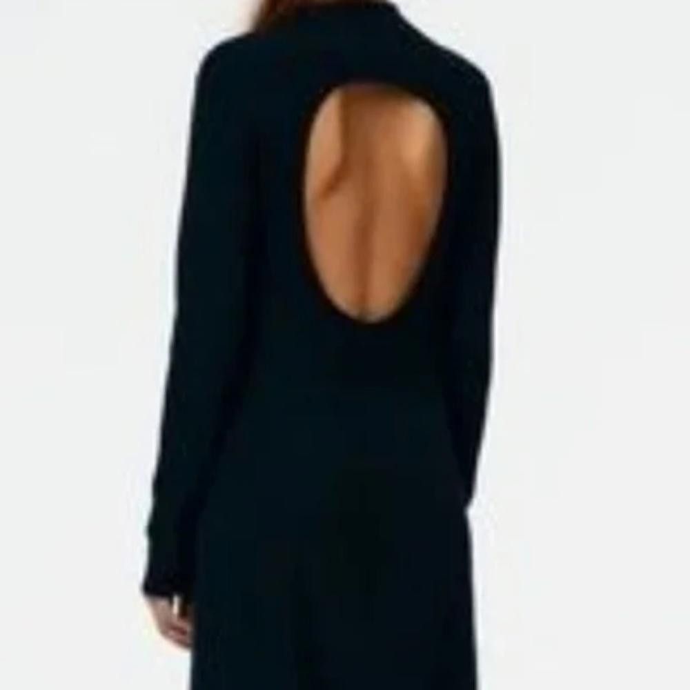 Zara Zara l Black Open Back Shift Dress Small Size S / US 4 / IT 40 - 2 Thumbnail