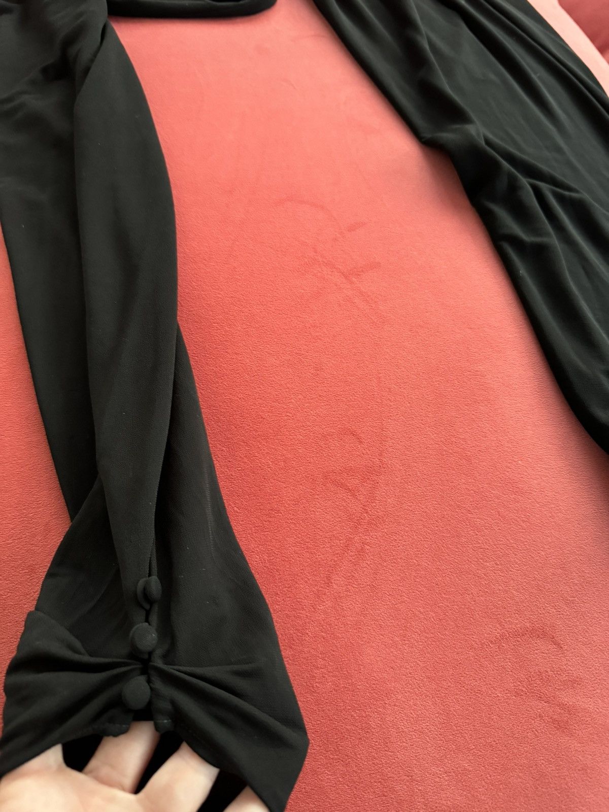Saint Laurent Paris Saint Laurent black off shoulders jumpsuit, size M Size 27" / US 4 / IT 40 - 8 Thumbnail
