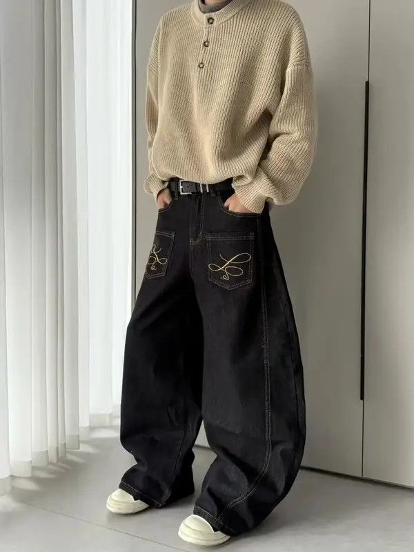 VIBE Vintage embroidered street hip-hop machete baggy jeans Size US 30 / EU 46 - 4 Thumbnail