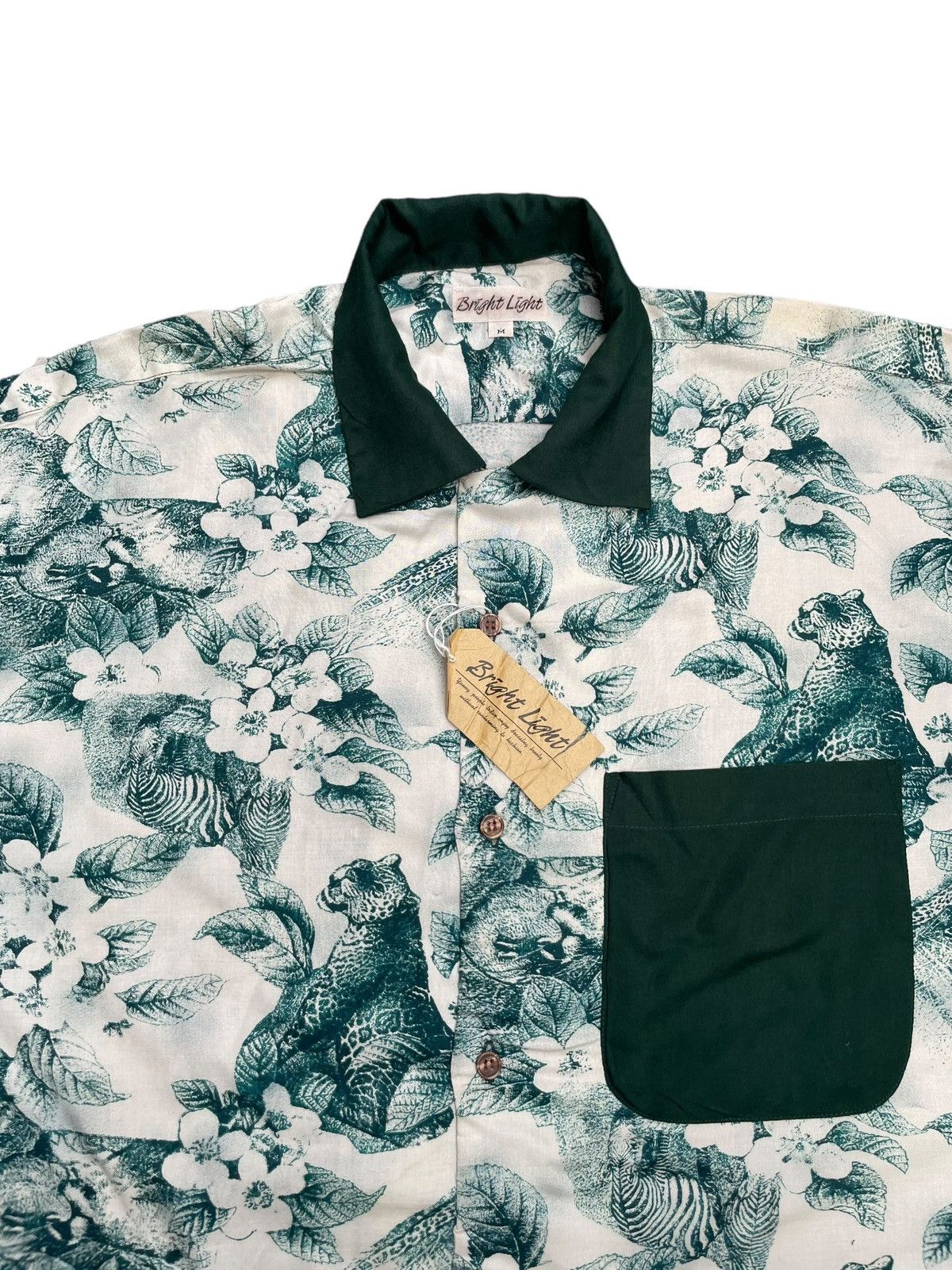 Japanese Brand Bright Light Rayon Leopard Full Print Shirt Size US L / EU 52-54 / 3 - 3 Thumbnail