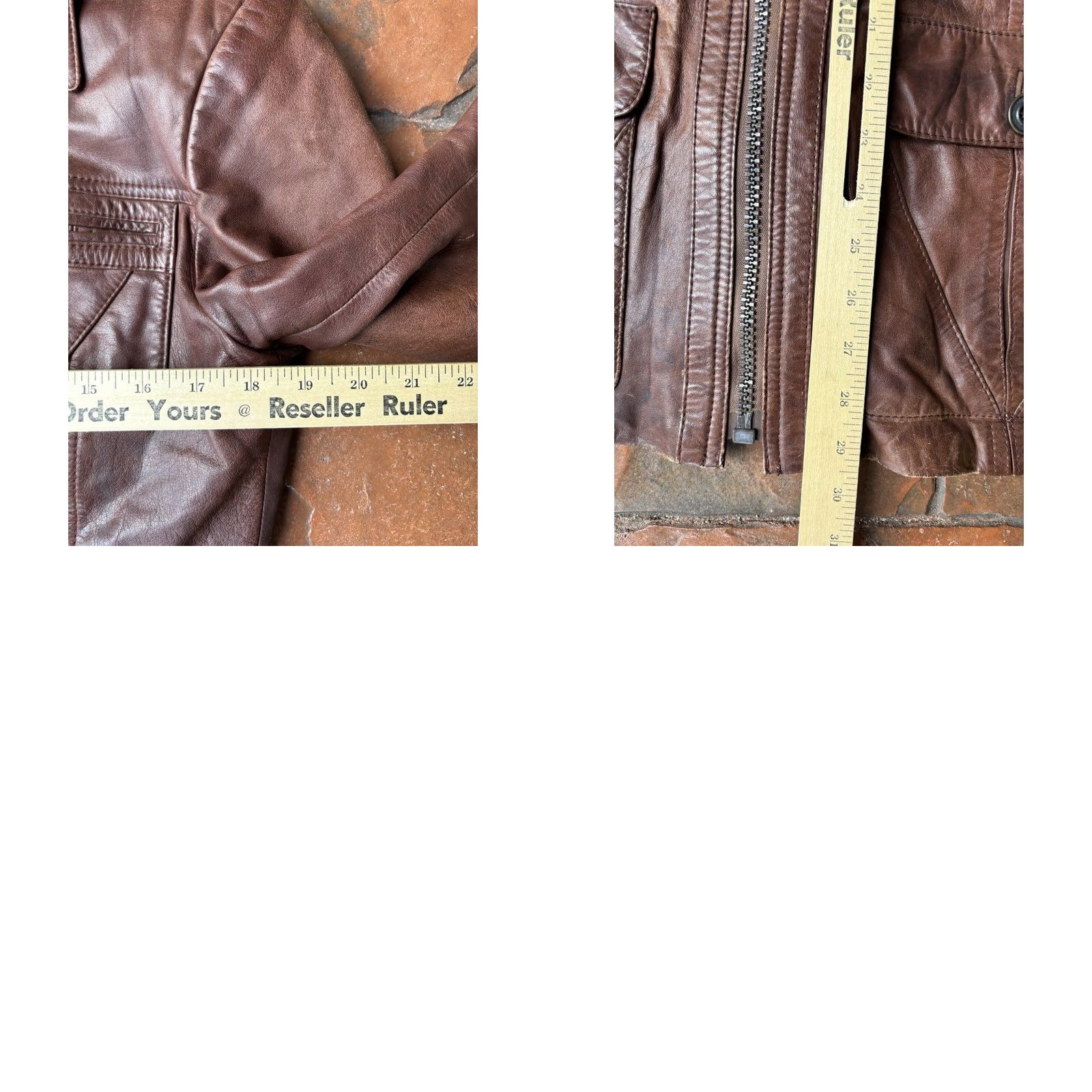 Vintage VINTAGE Chess King Leather Jacket Jacket 40 Red Full Zip Mens Size US XXS / EU 40 - 9 Thumbnail
