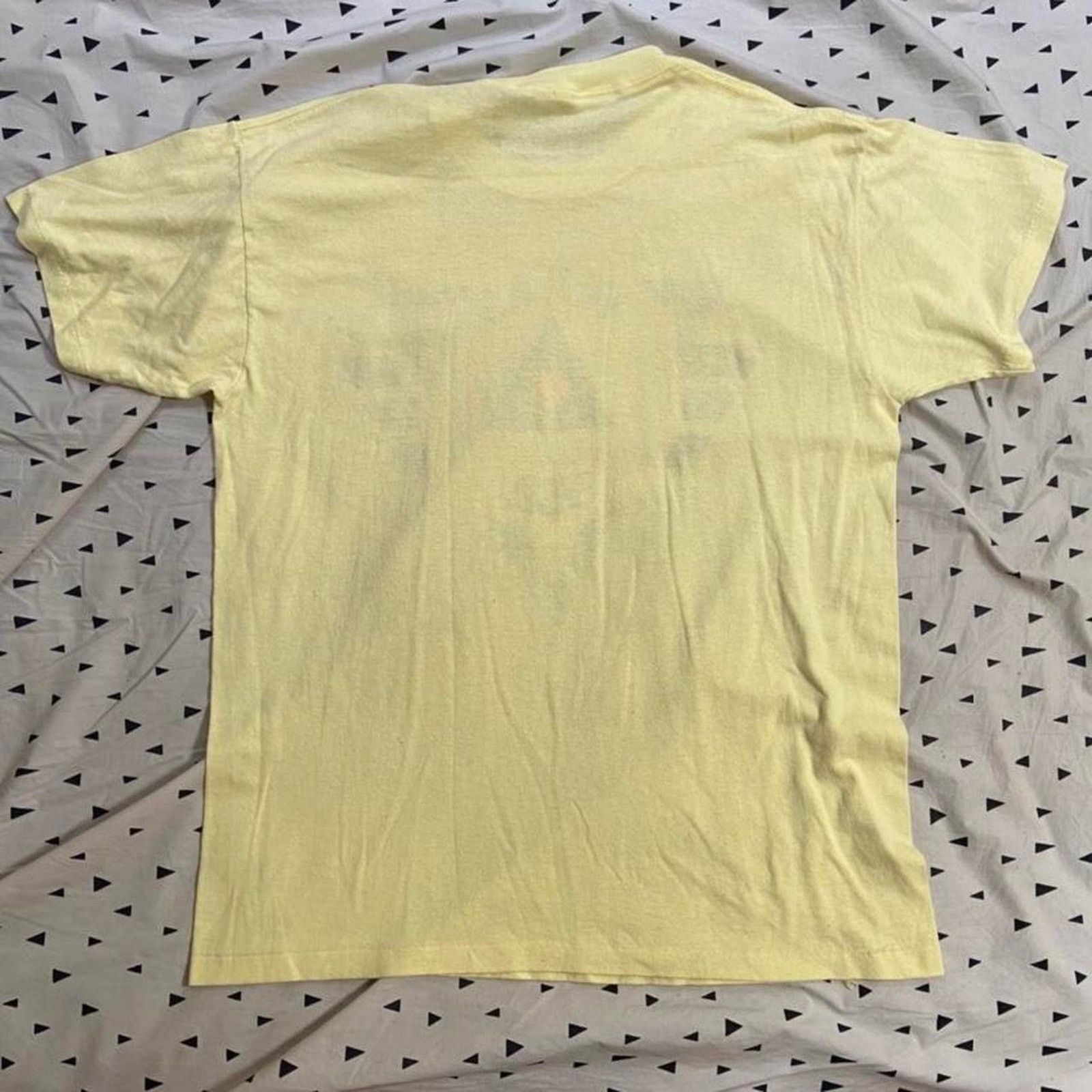Vintage 80s texas usa single stitch tee shirt yellow Size US M / EU 48-50 / 2 - 2 Thumbnail
