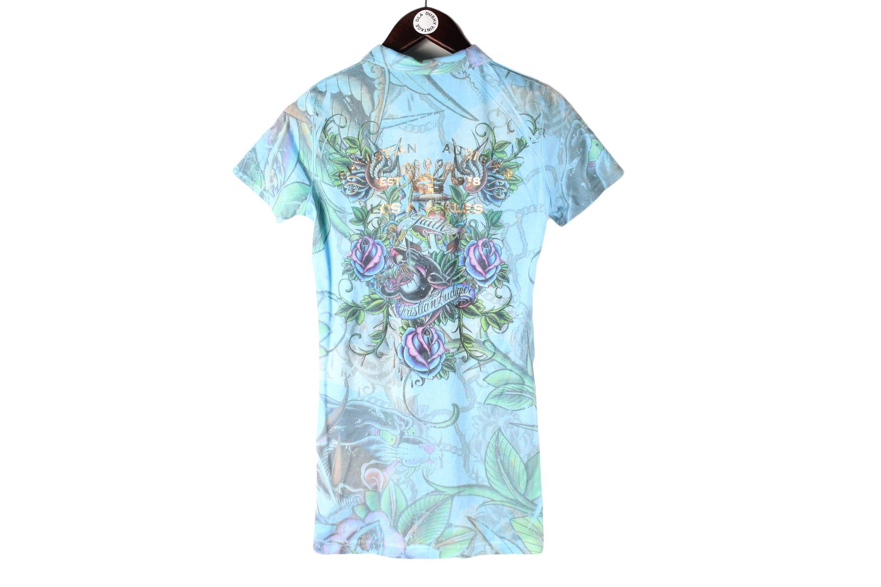 Christian Audigier × Ed Hardy Ed Hardy by Christian Audigier Polo T-Shirt Women's Medium Size M / US 6-8 / IT 42-44 - 2 Thumbnail