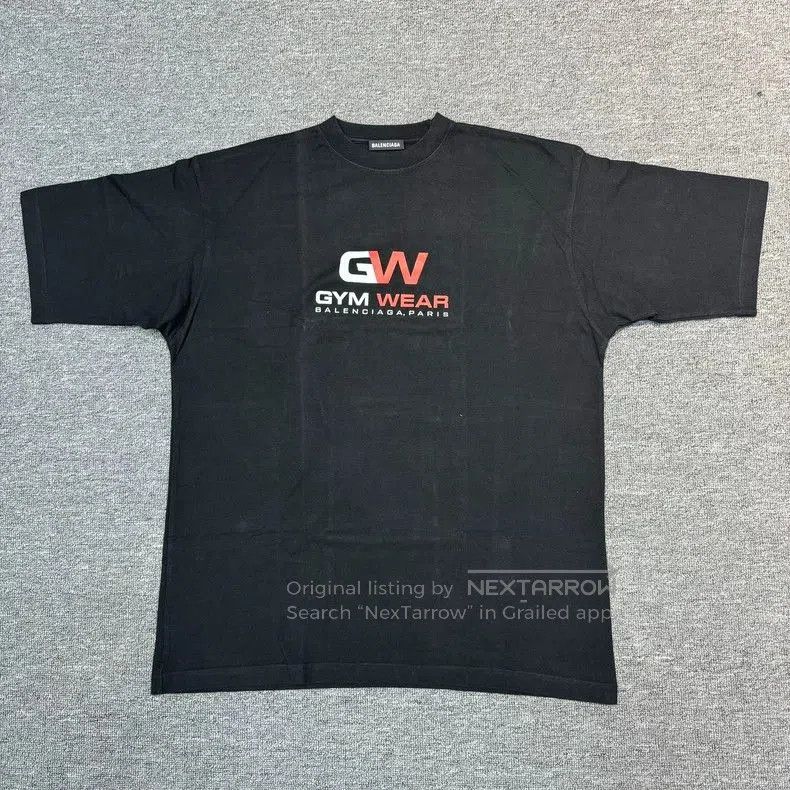 Balenciaga Balenciaga Gymwear Print Black T-Shirt. Size US M / EU 48-50 / 2 - 1 Thumbnail