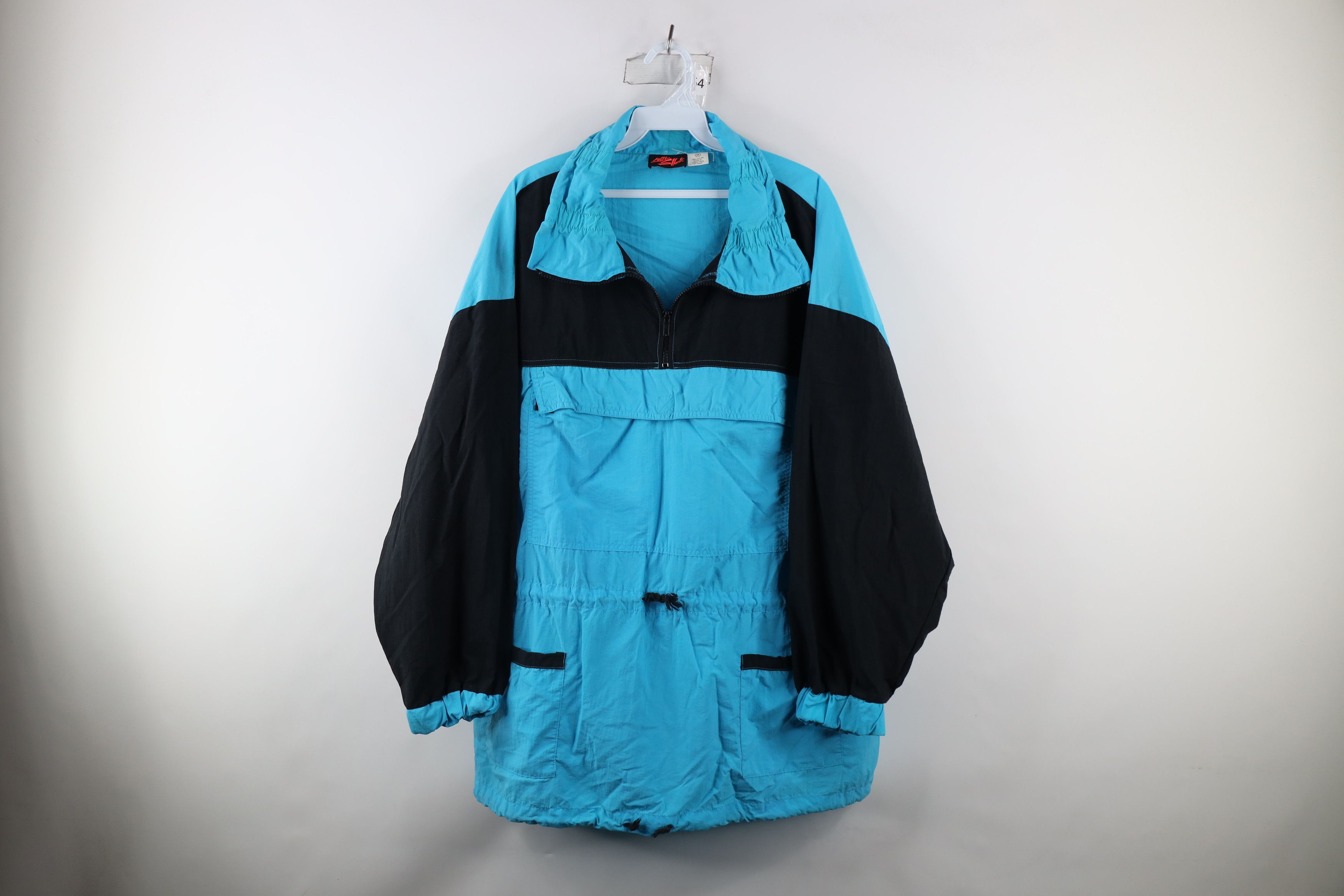 Vintage Vintage 90s Streetwear Block Packable Pullover Parka Jacket Size US M / EU 48-50 / 2 - 1 Thumbnail