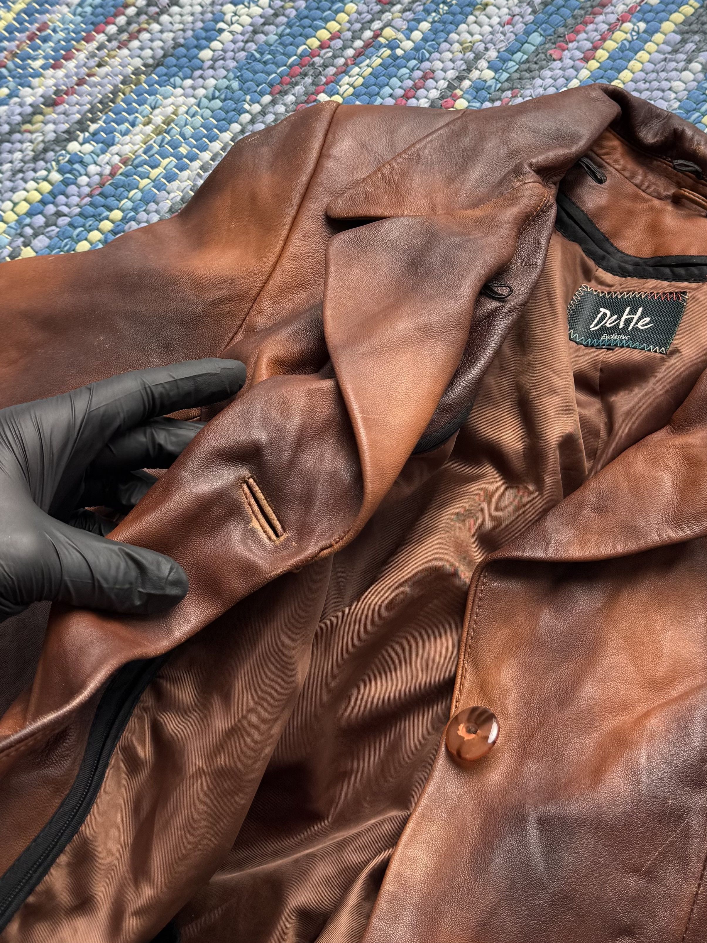 Vintage Vintage Faded Leather Coat A8(V1)D15 Size S / US 4 / IT 40 - 11 Thumbnail