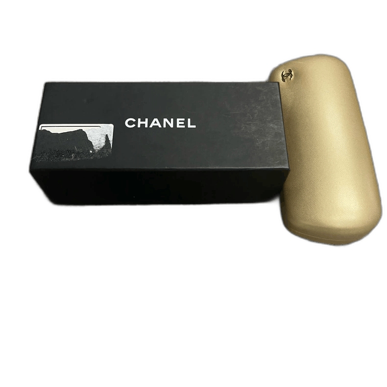Chanel Chanel Silver Gray Narrow Pearl Chain Sunglasses Size ONE SIZE - 1 Thumbnail