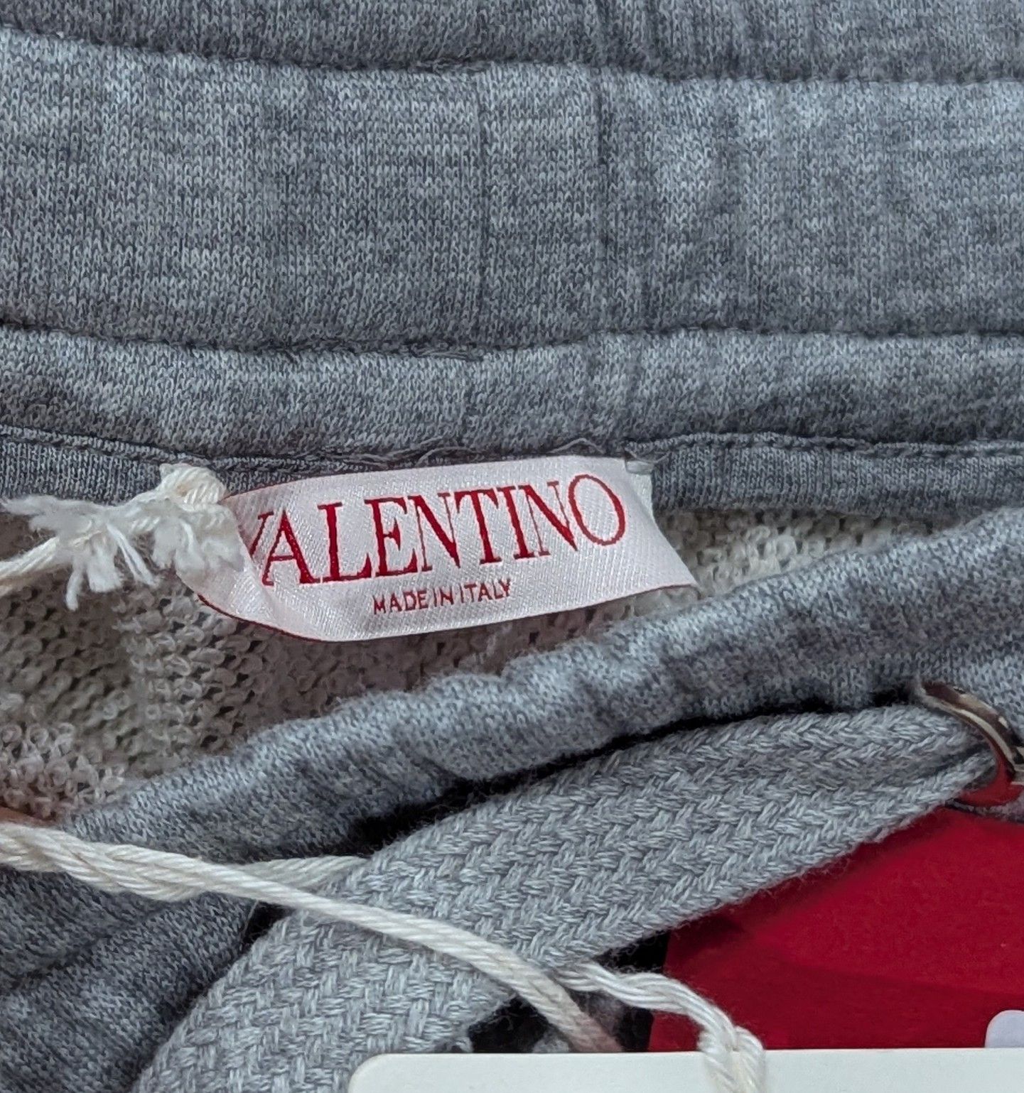 Valentino Valentino Logo Drawstring Sweat Shorts Light Gray Medium Size US 32 / EU 48 - 4 Thumbnail