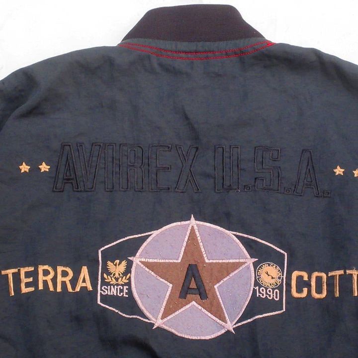 Avirex Avirex Varsity Terracotta Military army Jacket Vintage Size US L / EU 52-54 / 3 - 7 Thumbnail