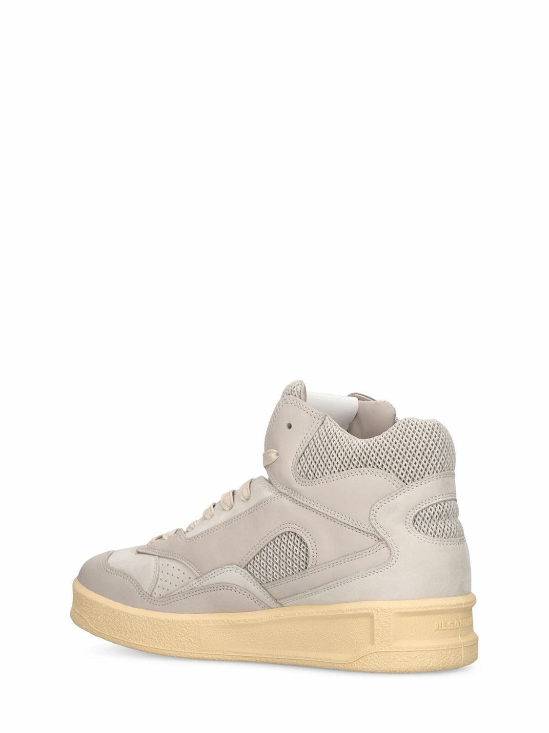 Jil Sander o1y1025 Hi-Top Sneakers in Off-White Size US 6 / IT 36 - 3 Thumbnail