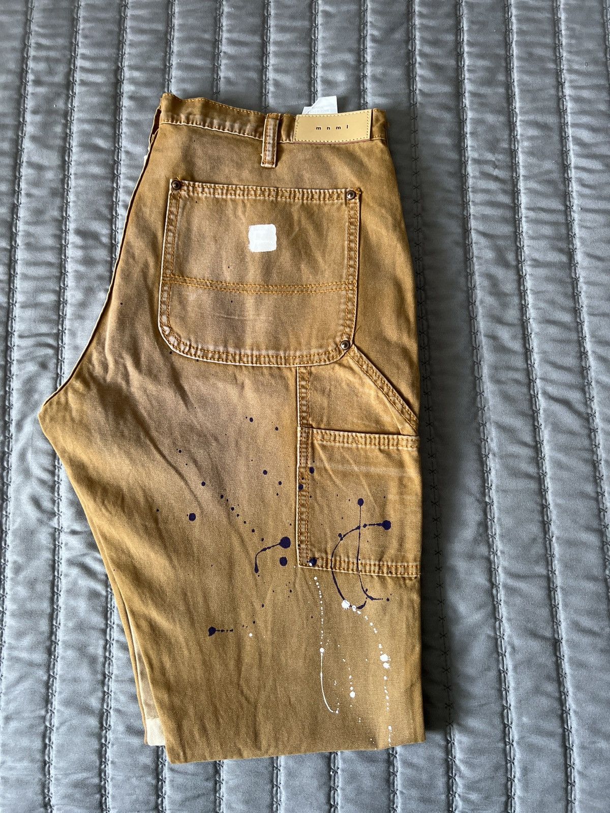 MNML MNML LA Flare Splattered Denim Size US 34 / EU 50 - 1 Thumbnail
