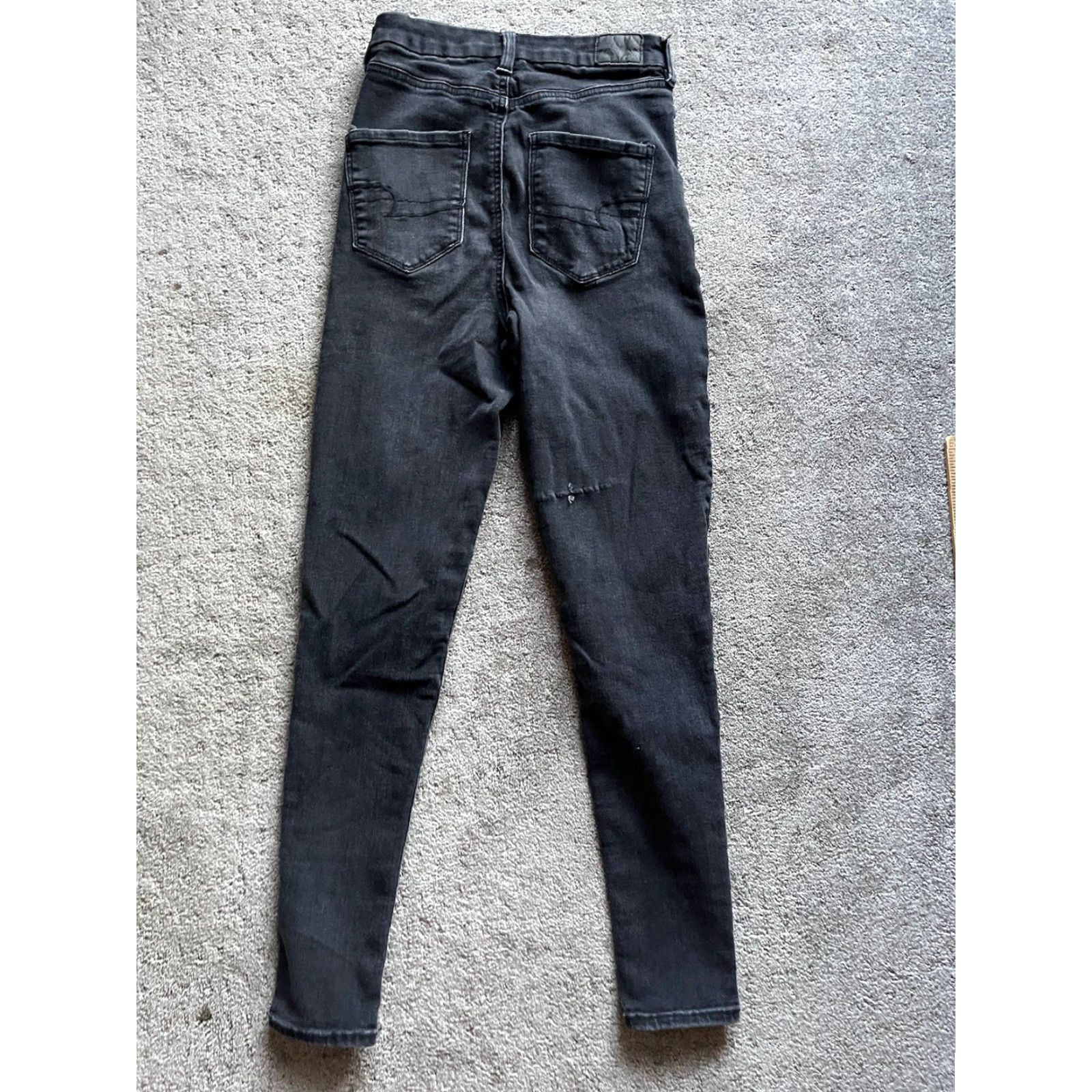 American Eagle Outfitters American Eagle Jeans 4 Jegging Crop Skinny Distressed Highest Rise Curvy Reg Womens Size 28" / US 6 / IT 42 - 3 Thumbnail