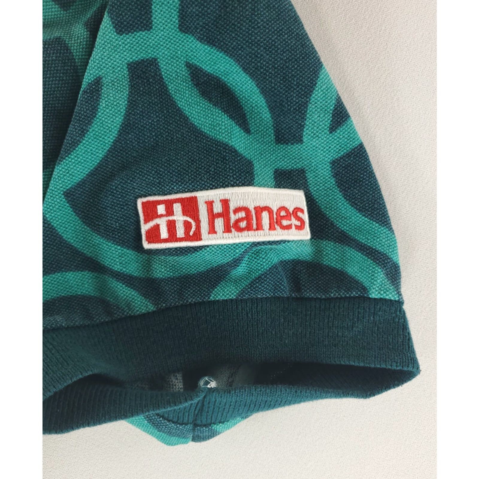 Hanes VINTAGE Hanes 1996 Atlanta Olympics Polo Shirt AOP White Green Blue Mens M Size US M / EU 48-50 / 2 - 3 Thumbnail