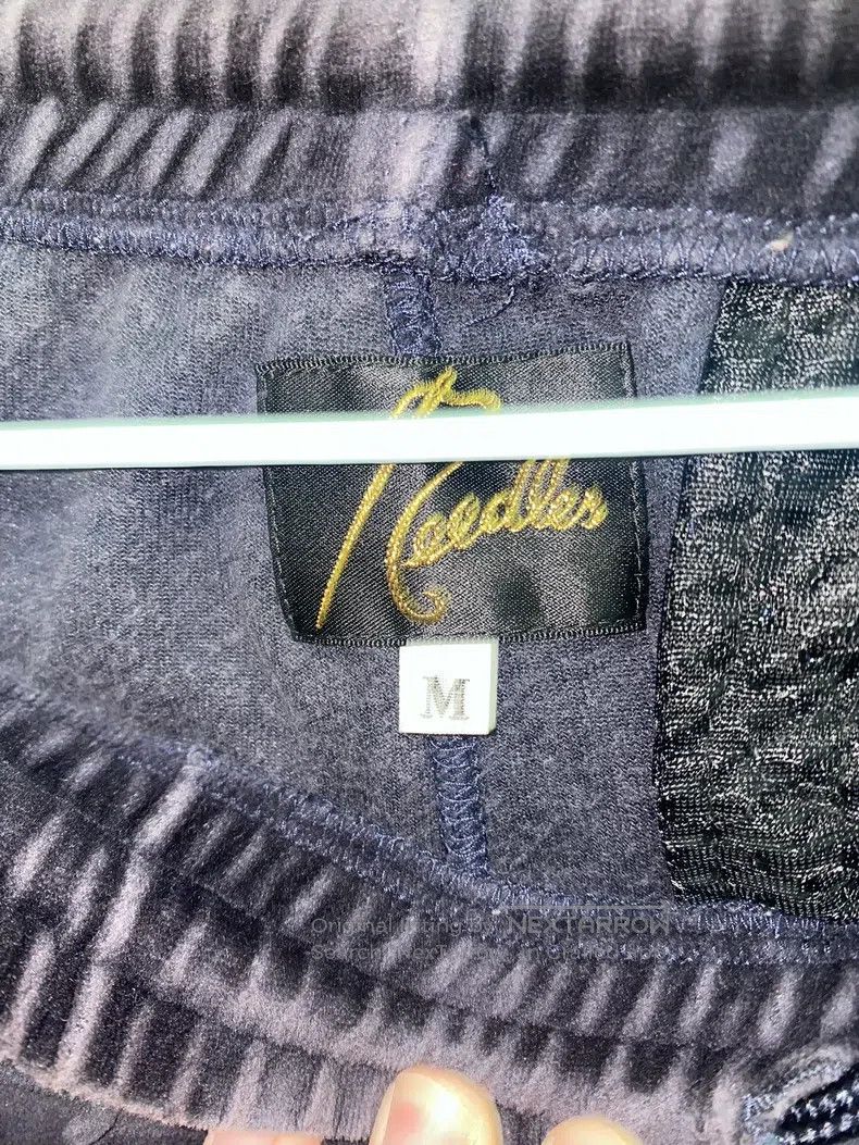 Needles Needles size M Blue Velvet Butterfly Pants with silver spar Size US 32 / EU 48 - 3 Thumbnail