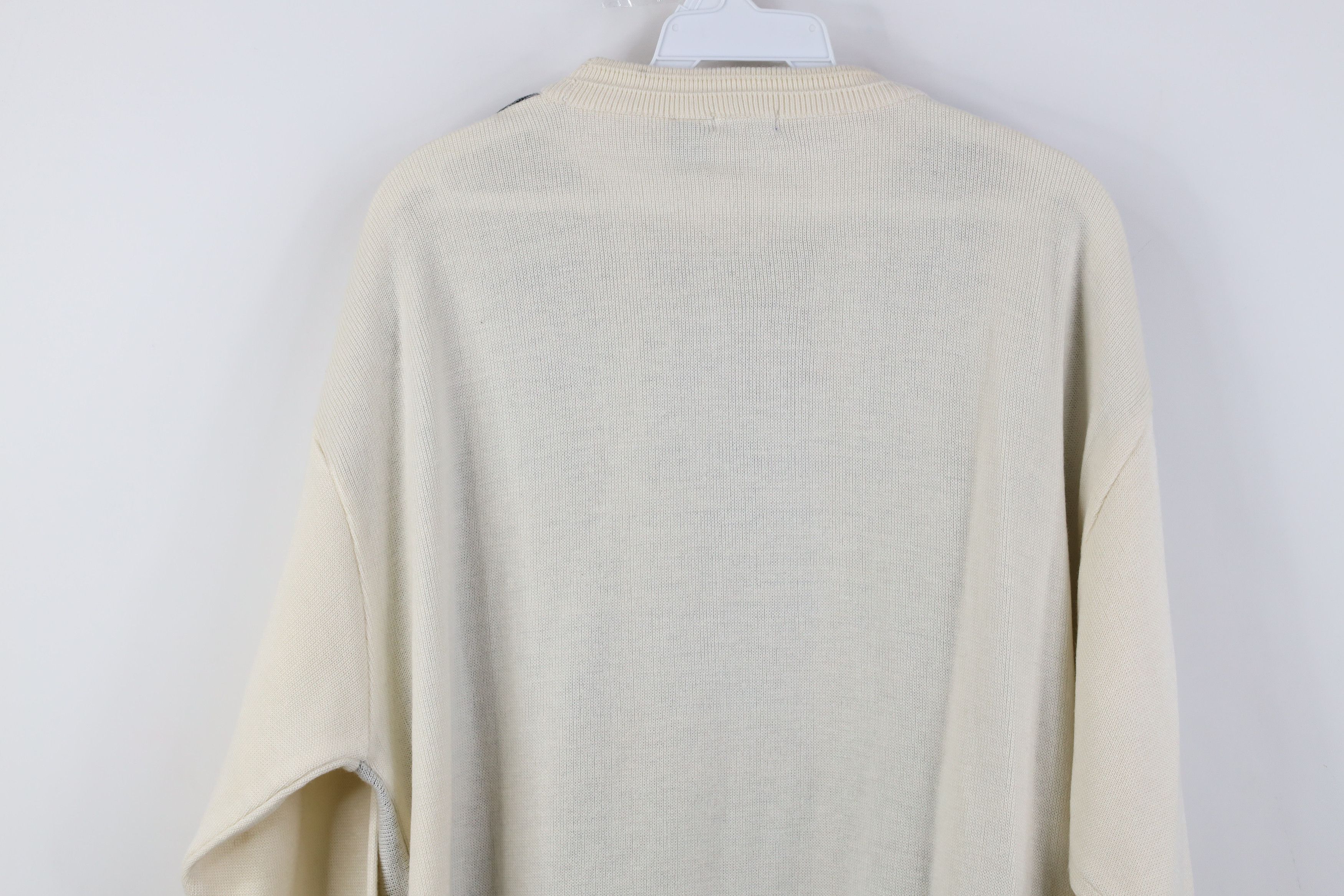 Vintage Vintage 90s Coogi Style Geometric Striped Knit Sweater Size US XL / EU 56 / 4 - 8 Thumbnail
