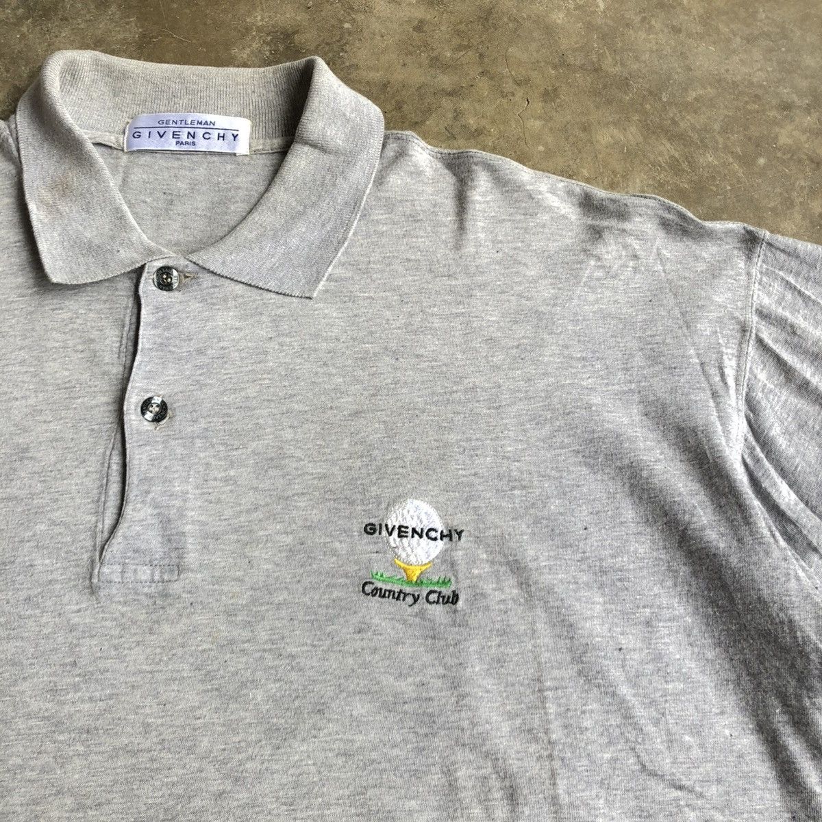 Givenchy 🇮🇹Vintage Givenchy Gentleman Golf Polo T-shirt Grey Luxury Size US XL / EU 56 / 4 - 5 Thumbnail