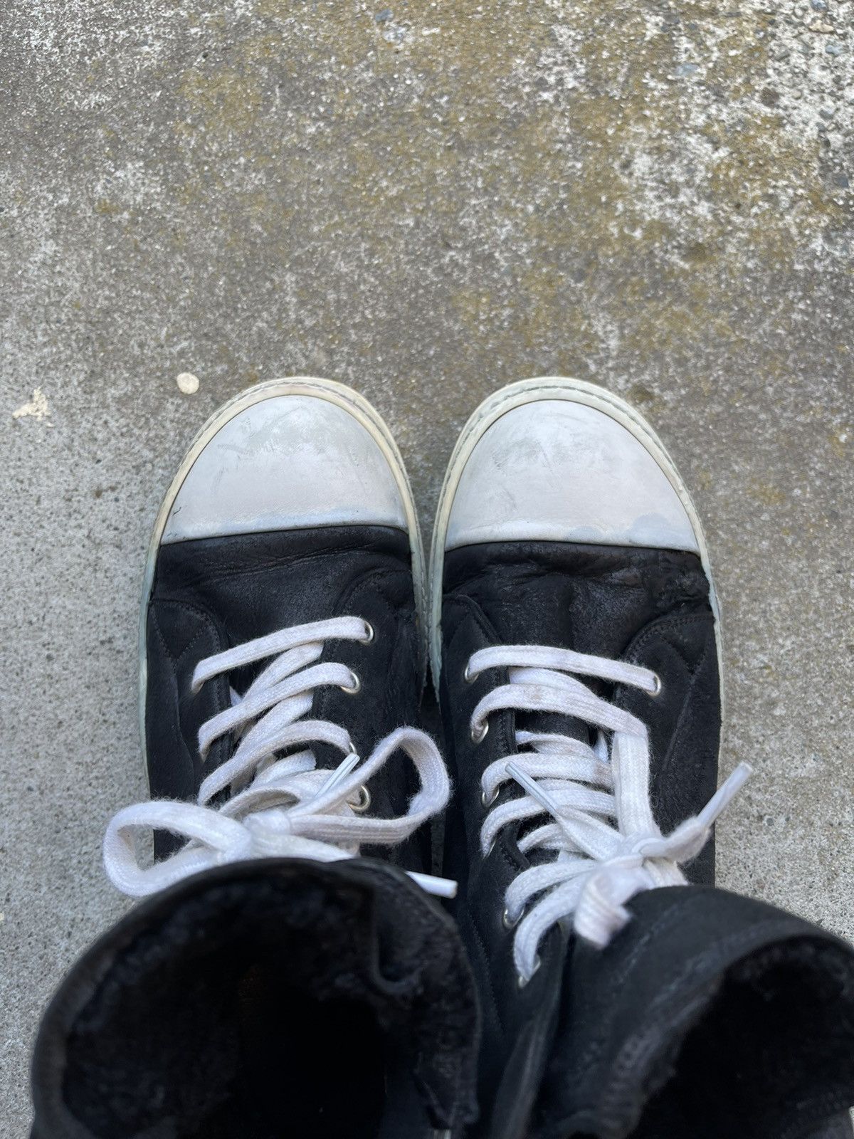 Rick Owens AW13 PLINTH Shearling Ramones professional repairs Size US 9 / EU 42 - 3 Thumbnail
