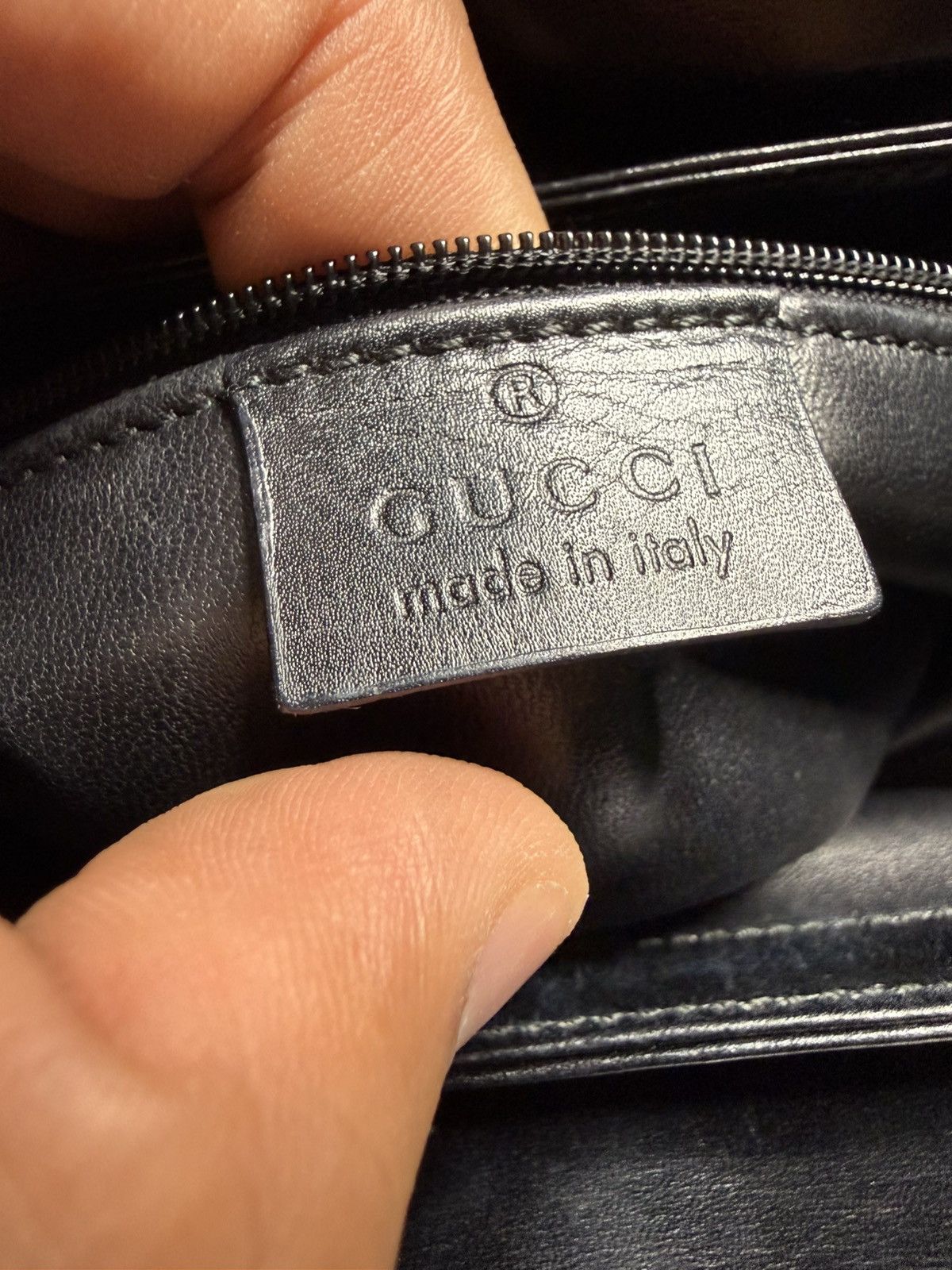 Gucci Gucci By Tomford 2 Way Croc Embossed Leather Bag Size ONE SIZE - 14 Thumbnail
