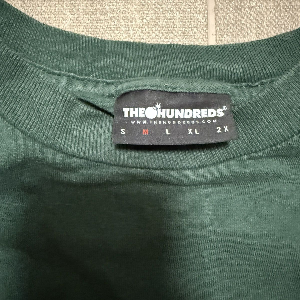 The Hundreds The Hundreds Green Longsleeve LS Script Logo Tee Size US S / EU 44-46 / 1 - 3 Thumbnail