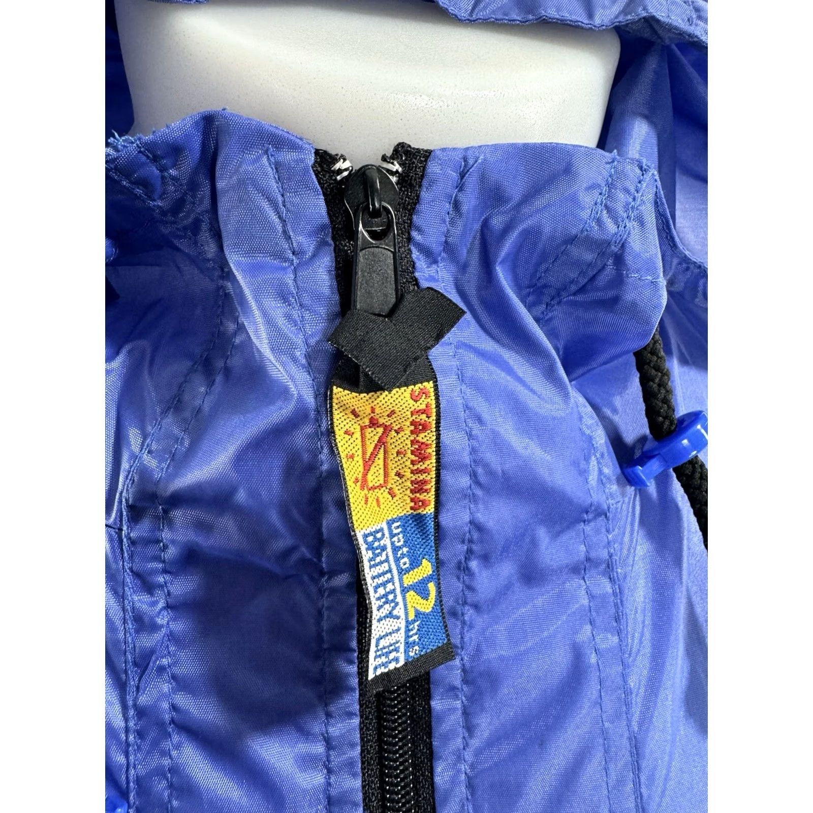 Sony VINTAGE Sony Handycamp? Jacket Windbreaker Hooded Zip L Men Blue 90s National? Size US L / EU 52-54 / 3 - 2 Thumbnail