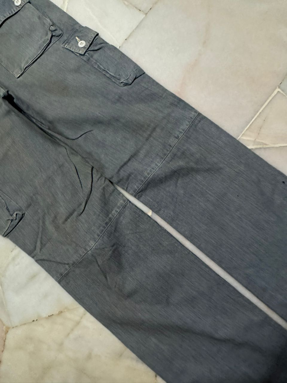 Japanese Brand 💥Insane💥90s Thrashed General Supply Hickory Tactical Cargo Size US 33 - 21 Thumbnail