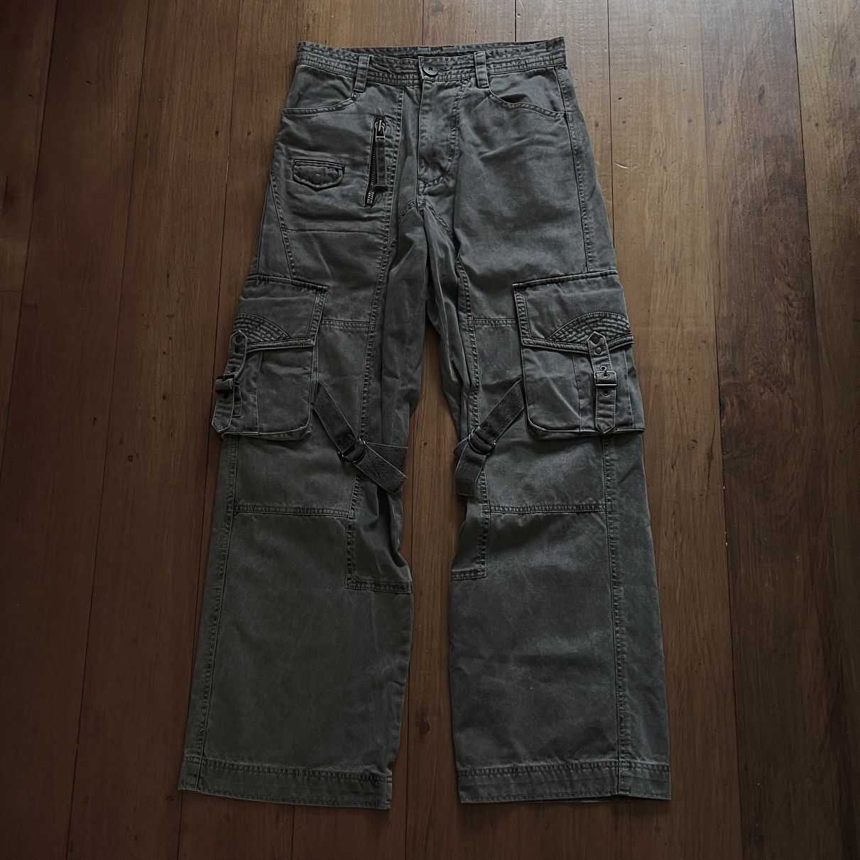 image of Kiminori Morishita x Tete Homme Plag Bondage Cargos in Grey, Men's (Size 30)