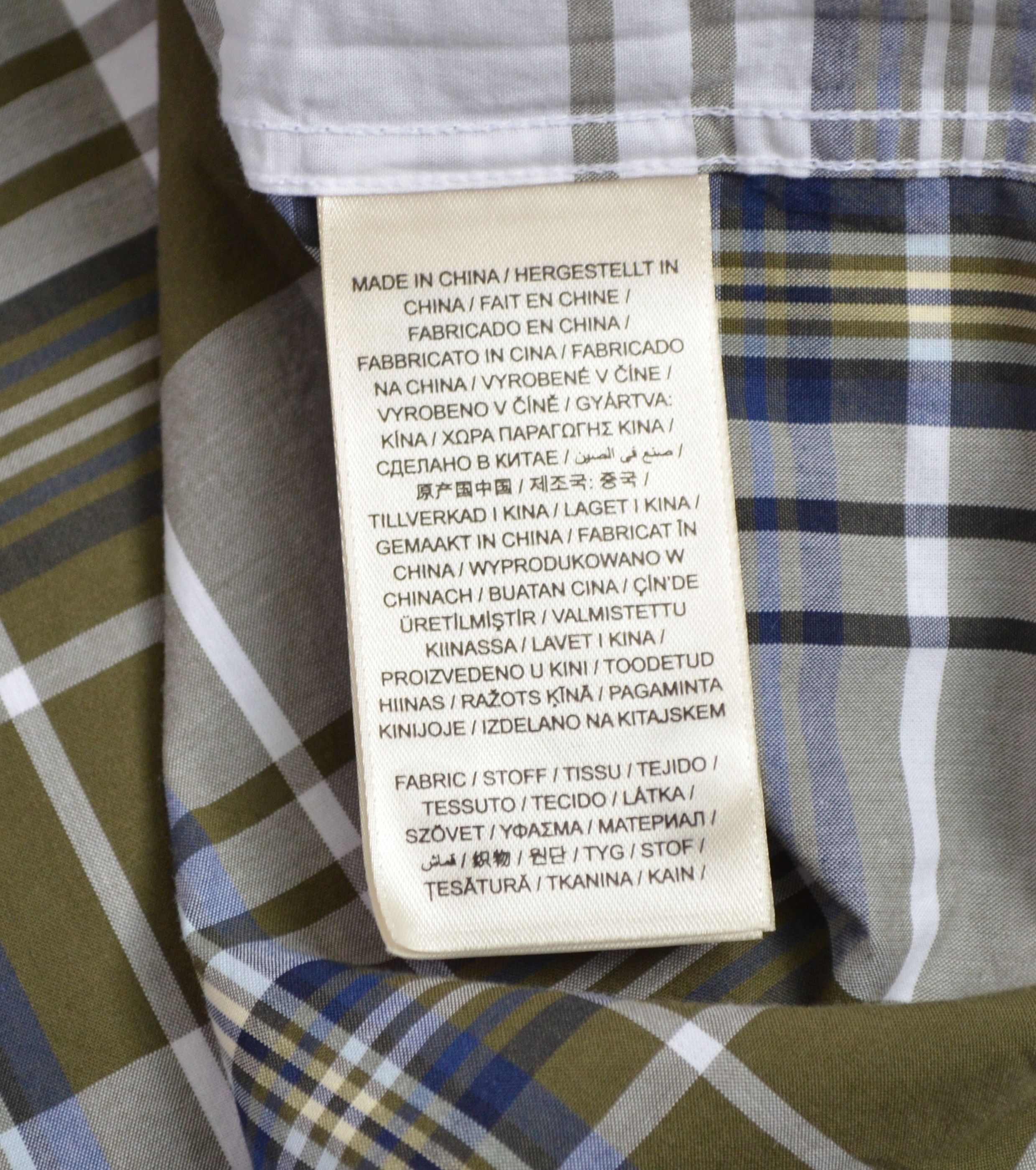 Designer × Gant GANT White Green Check Poplin Shirt Regular Size M Size US M / EU 48-50 / 2 - 11 Thumbnail