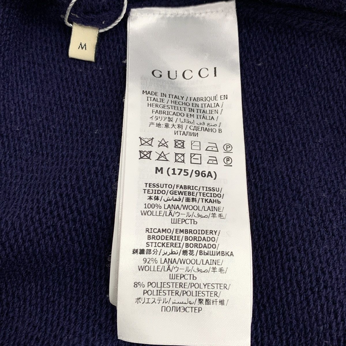 Gucci Gucci navy blue animal embroidered wool knit sweate Size M / US 6-8 / IT 42-44 - 8 Thumbnail