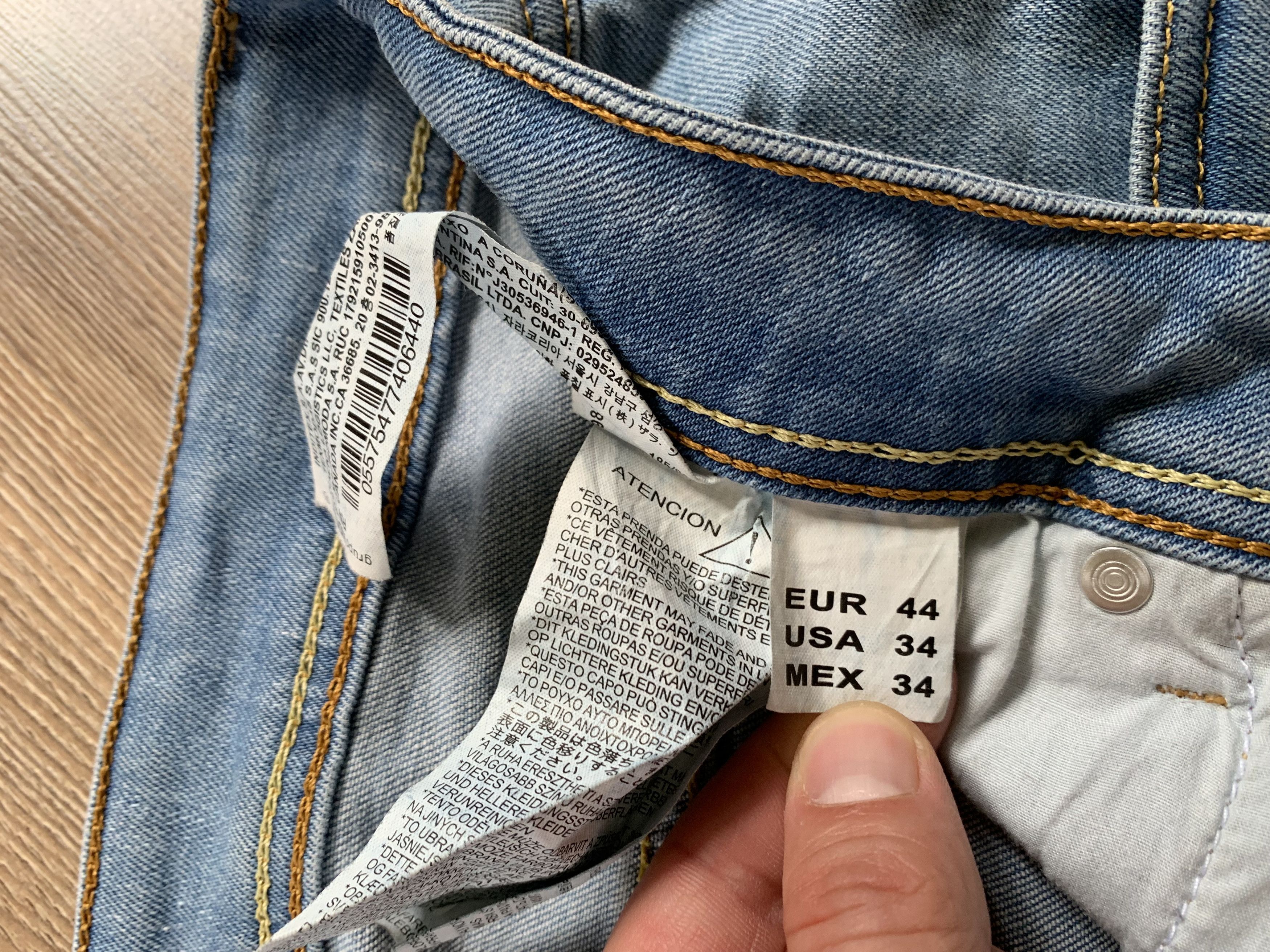 Zara Zara Man Light Blue Stretch Jeans Size US 34 / EU 50 - 8 Thumbnail