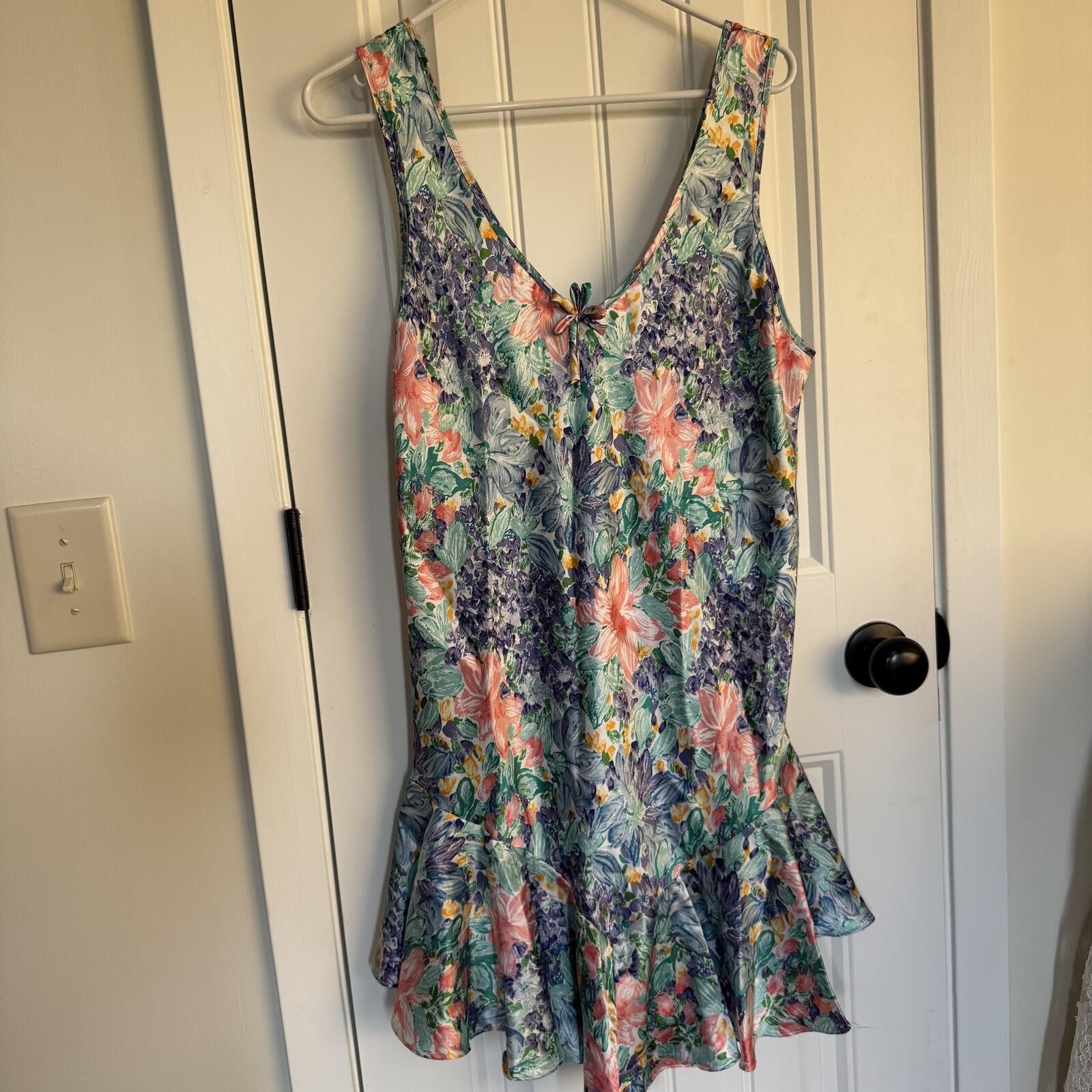Unknown London VTG Bonjour Large Sleeveless Nightgown Dress Size ONE SIZE - 1 Thumbnail