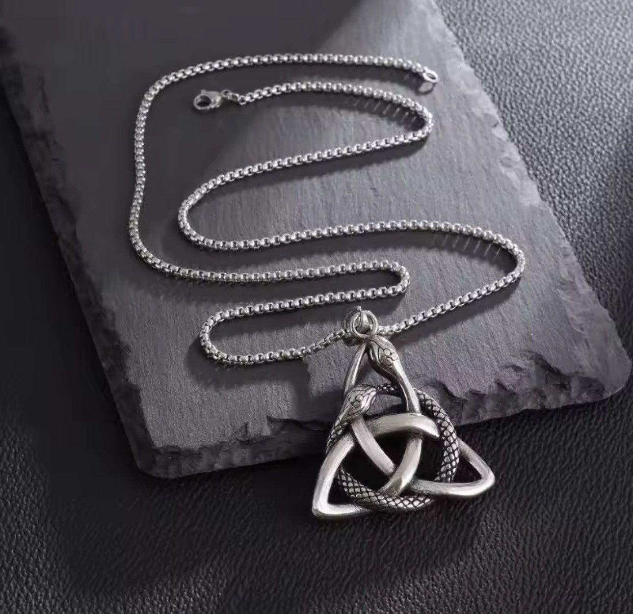 Other × Vintage Gothic Punk Stainless Steel Silver Necklace Size ONE SIZE - 5 Thumbnail