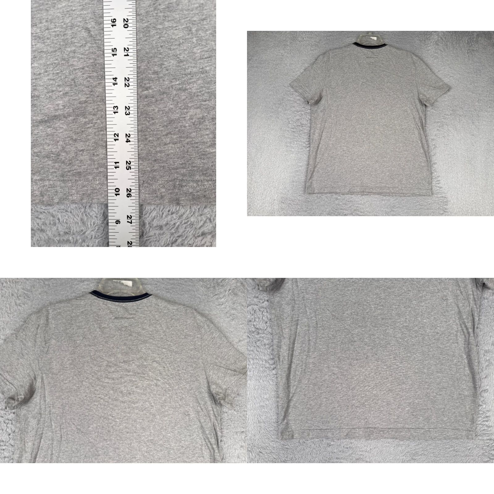 Tommy Hilfiger Tommy Hilfiger Shirt Men Adult Medium Gray Short Sleeve Crew Neck 100% Cotton Logo Embroidered Jersey T-Shirt Size US M / EU 48-50 / 2 - 9 Thumbnail