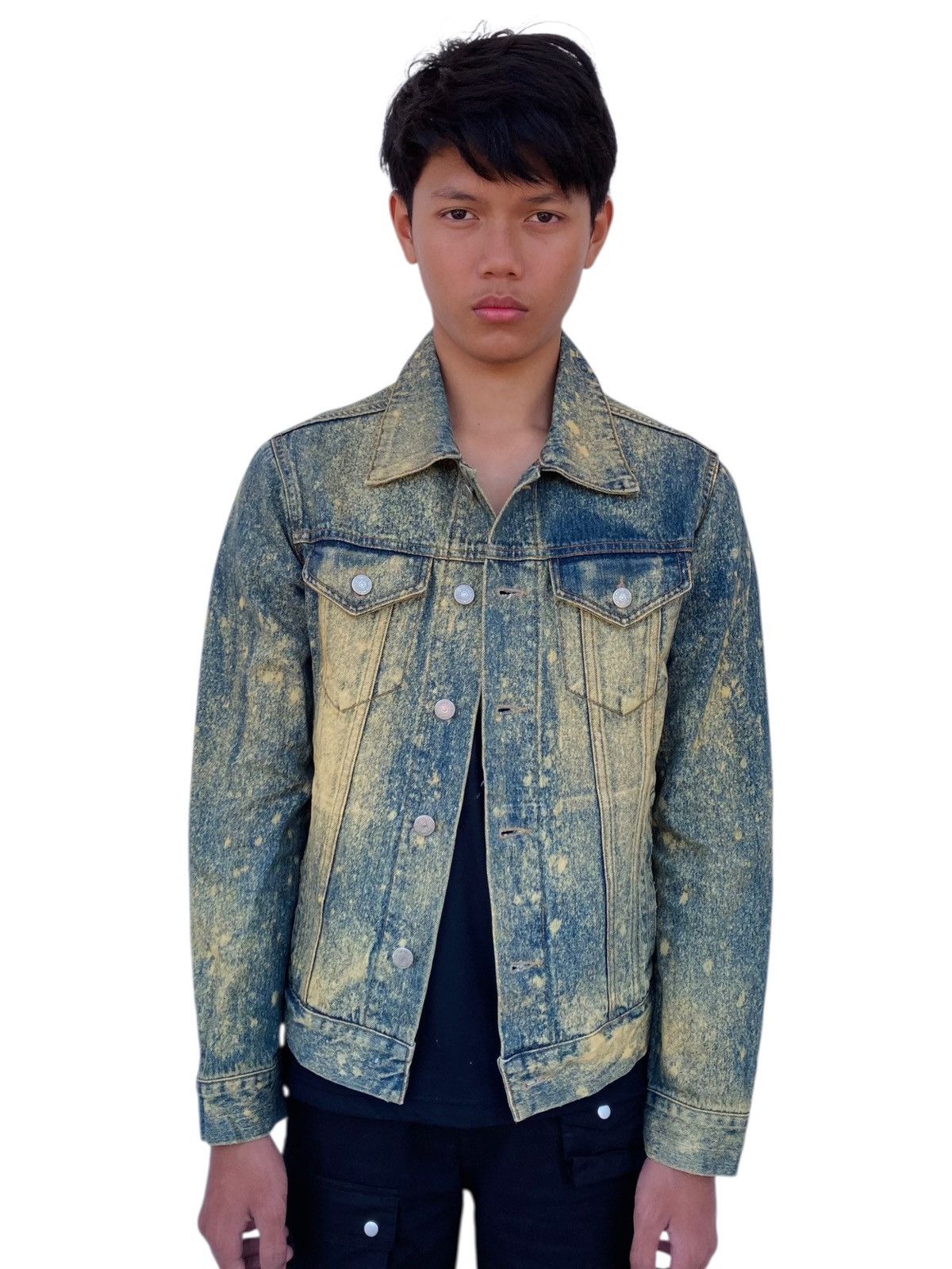 If Six Was Nine 2000s Number Of Day - Mudwash Denim Jacket Size US M / EU 48-50 / 2 - 3 Thumbnail